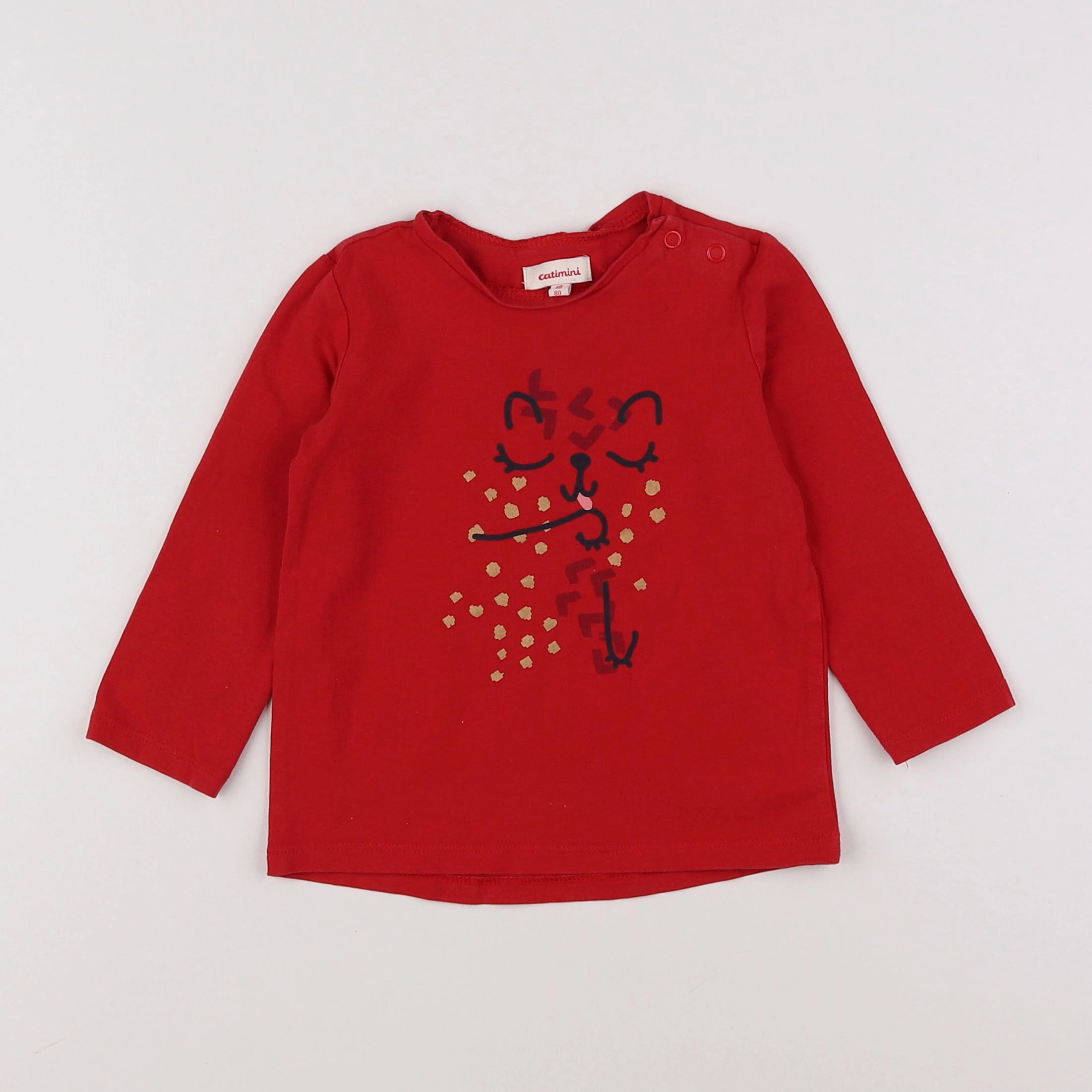 Catimini - tee-shirt rouge - 18 mois