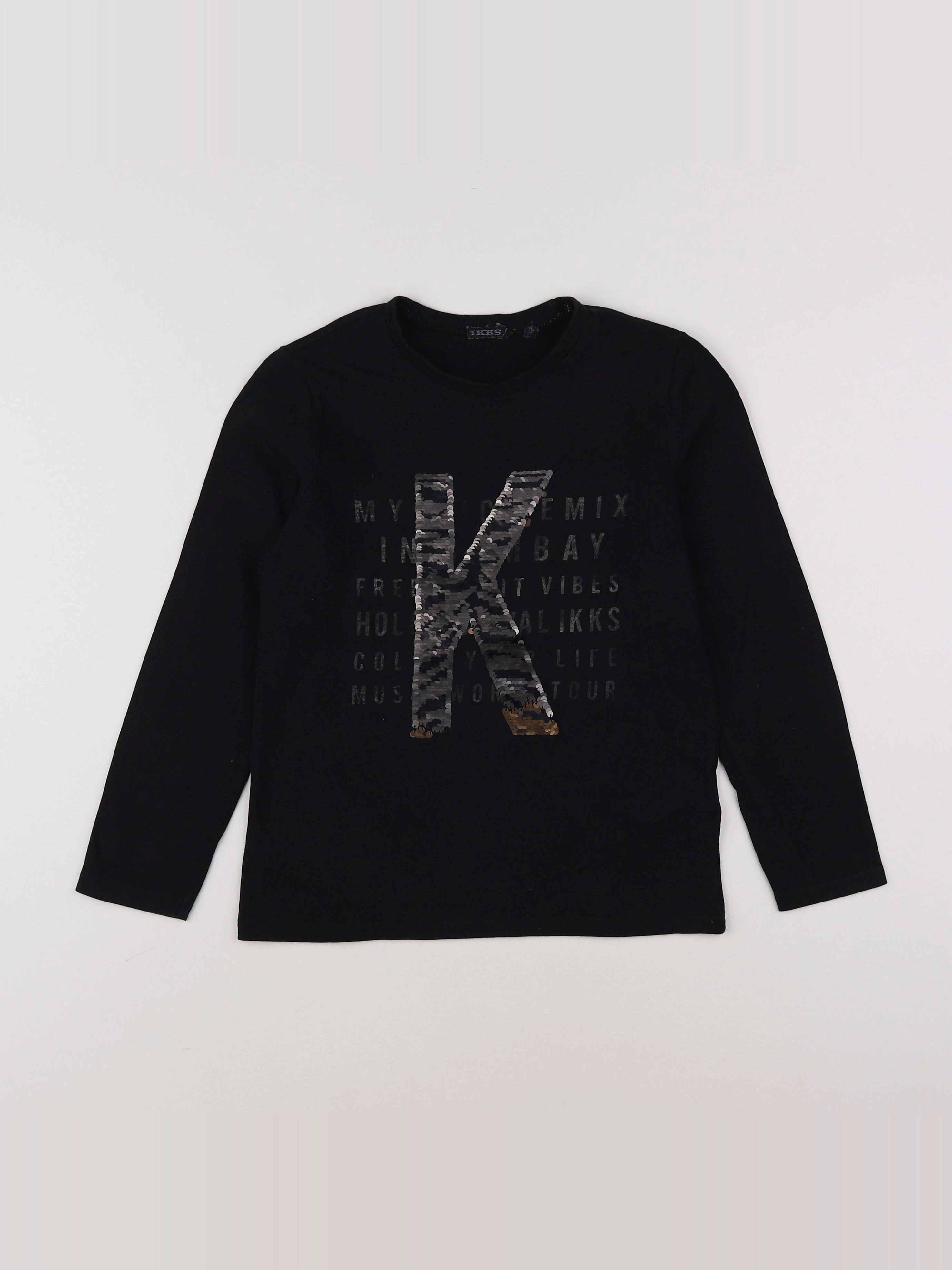 IKKS - tee-shirt noir - 8 ans