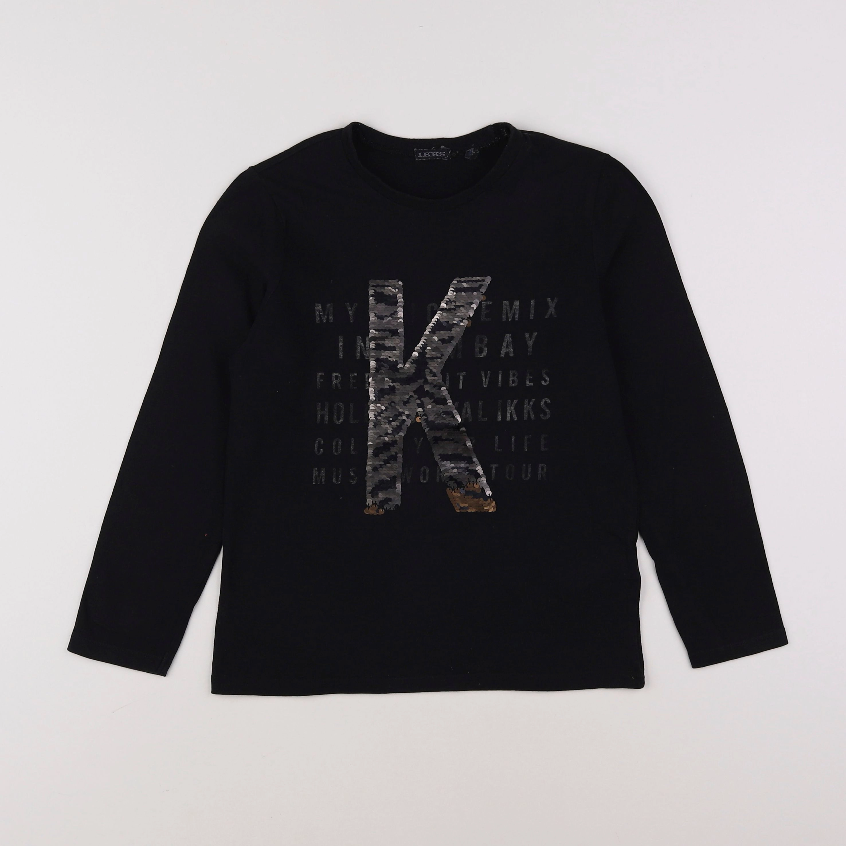 IKKS - tee-shirt noir - 8 ans