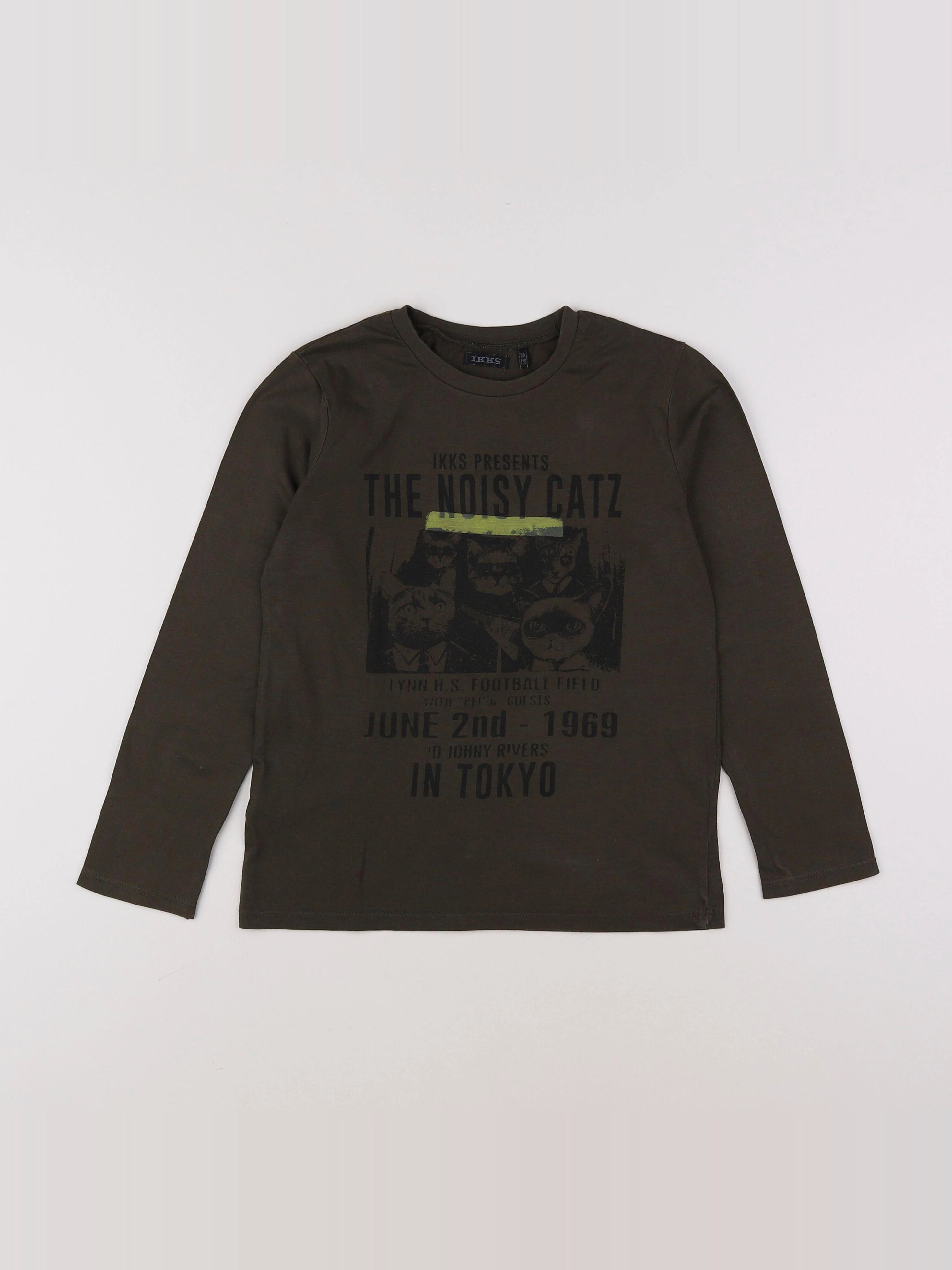 IKKS - tee-shirt marron - 8 ans