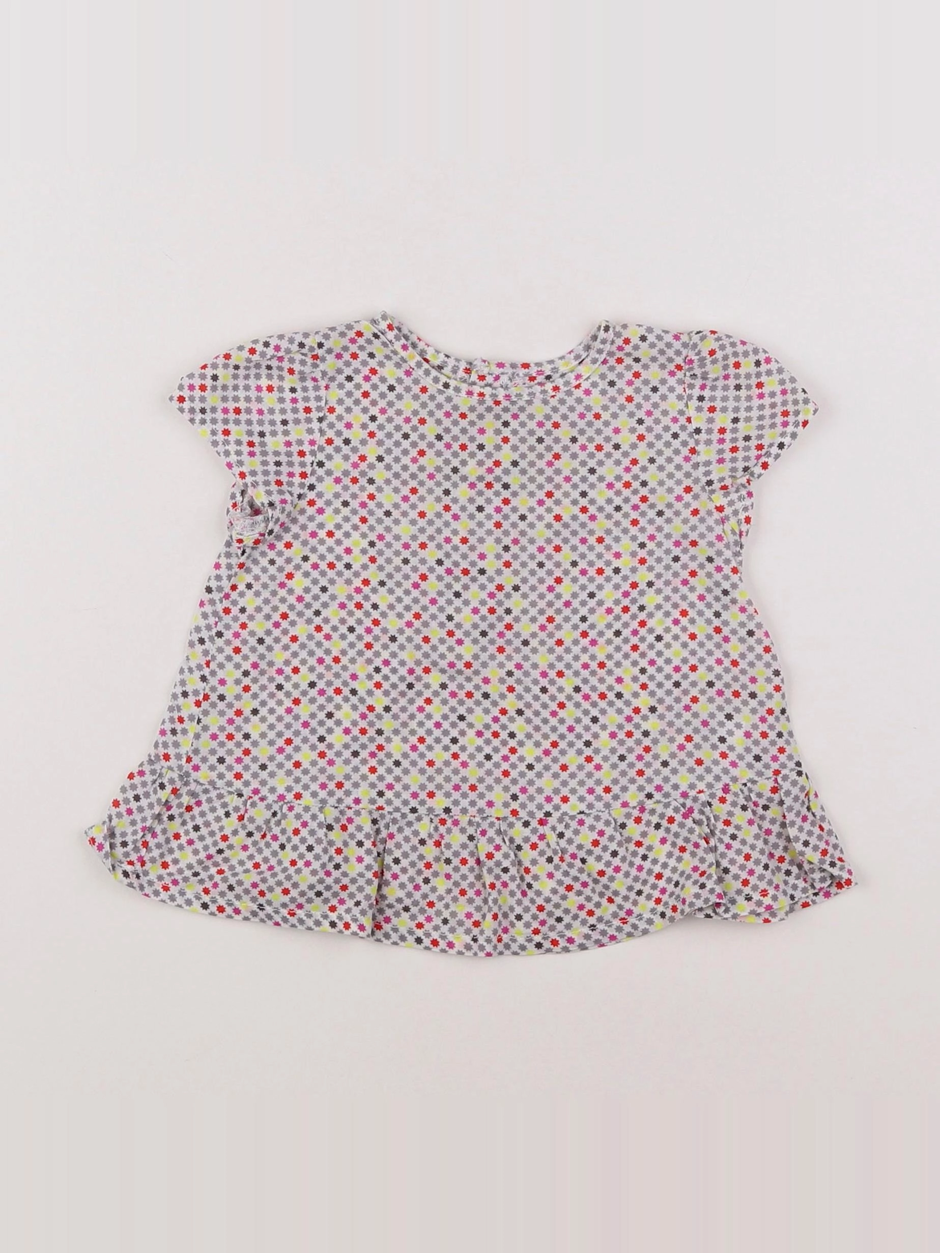 Boutchou - blouse multicolore - 6 mois