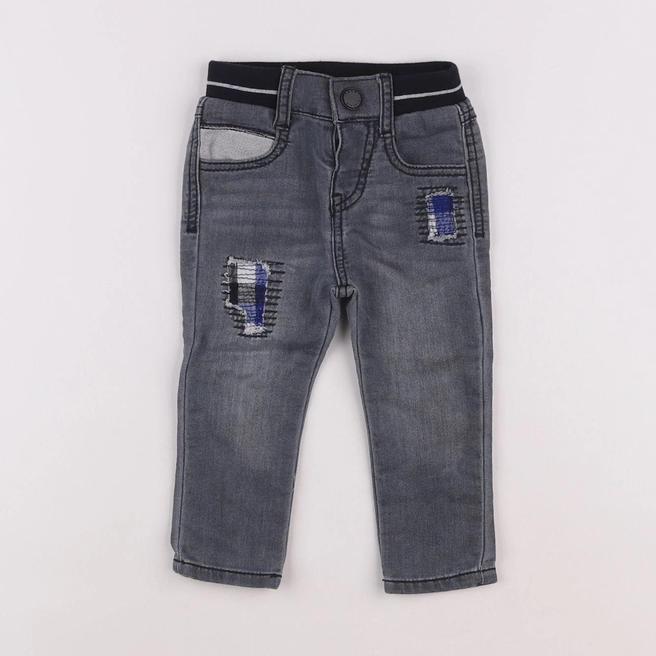 IKKS - jean gris - 12 mois