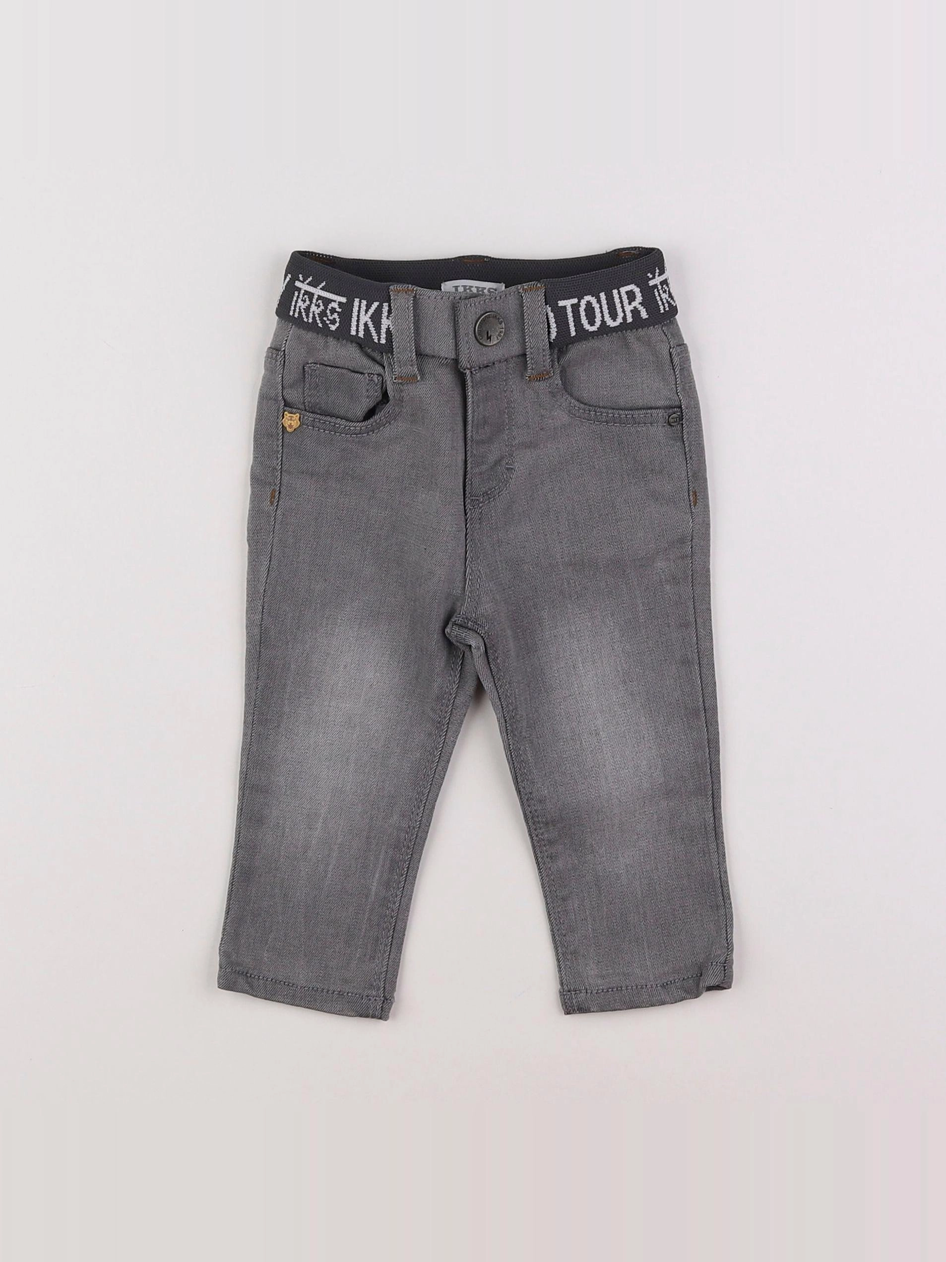IKKS - jean gris - 6 mois
