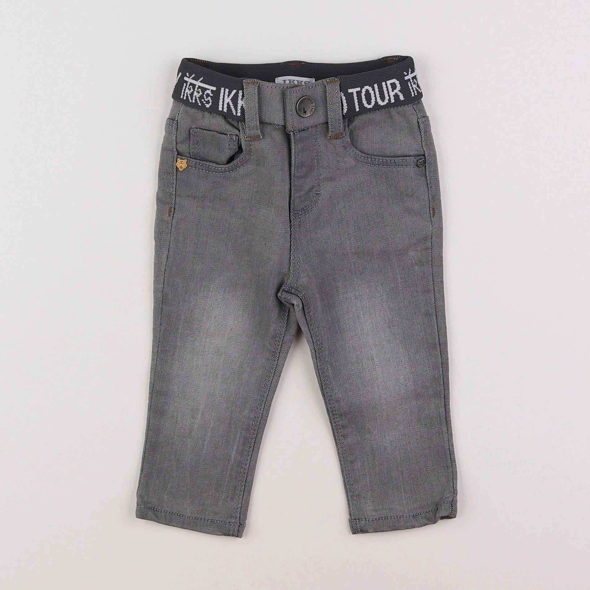 IKKS - jean gris - 6 mois