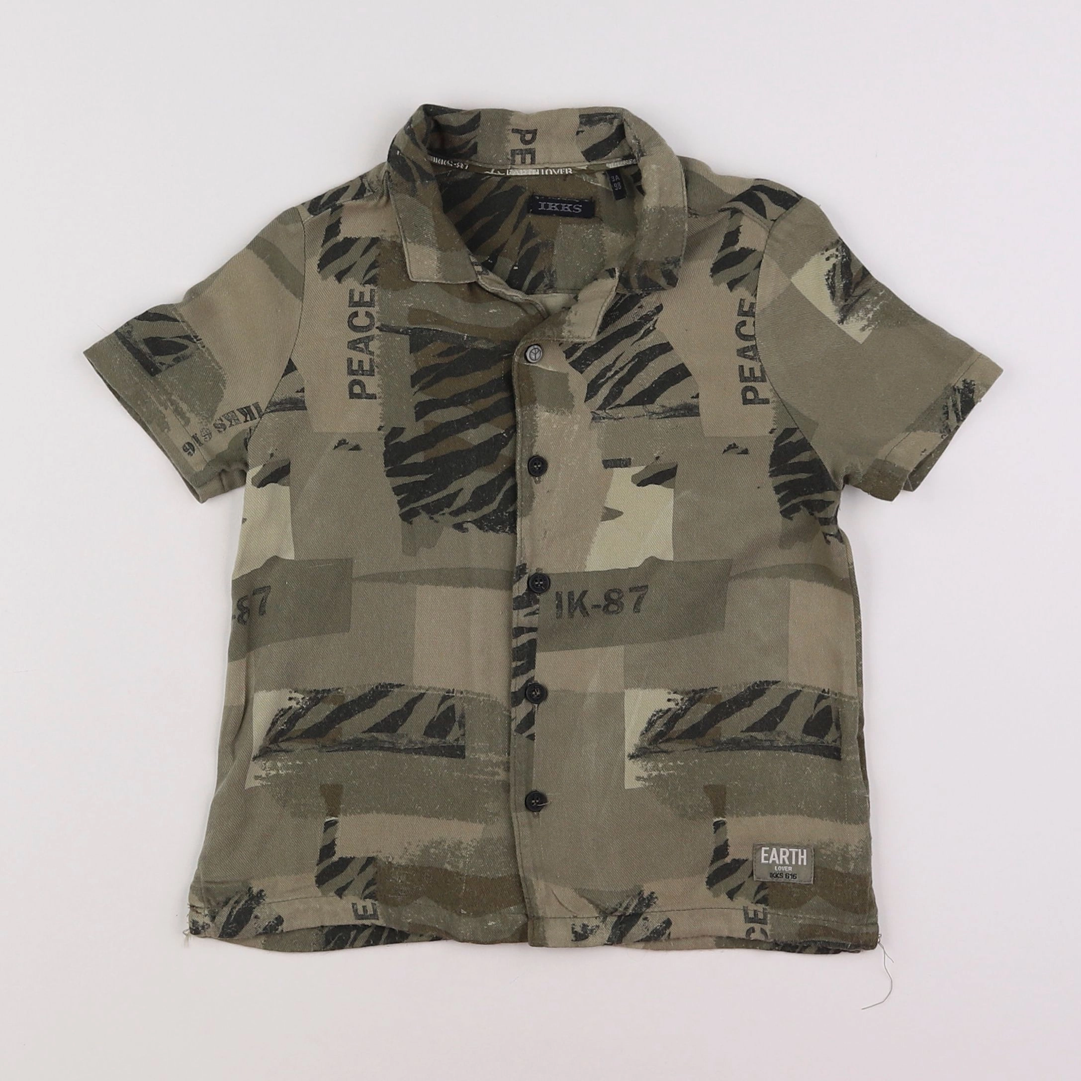 IKKS - chemise vert - 3 ans
