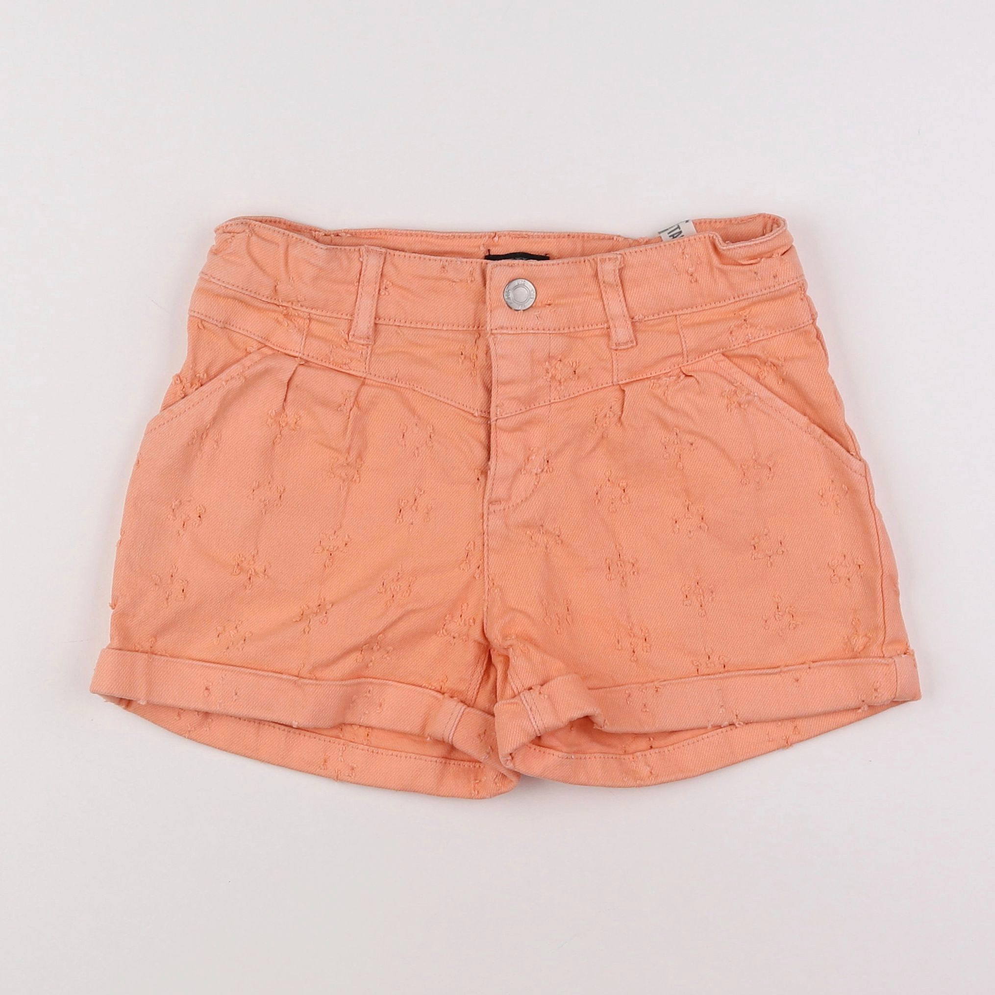 IKKS - short orange - 8 ans