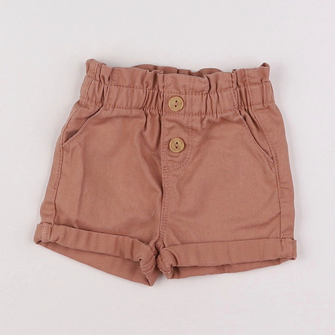 Vertbaudet - short marron - 3 mois