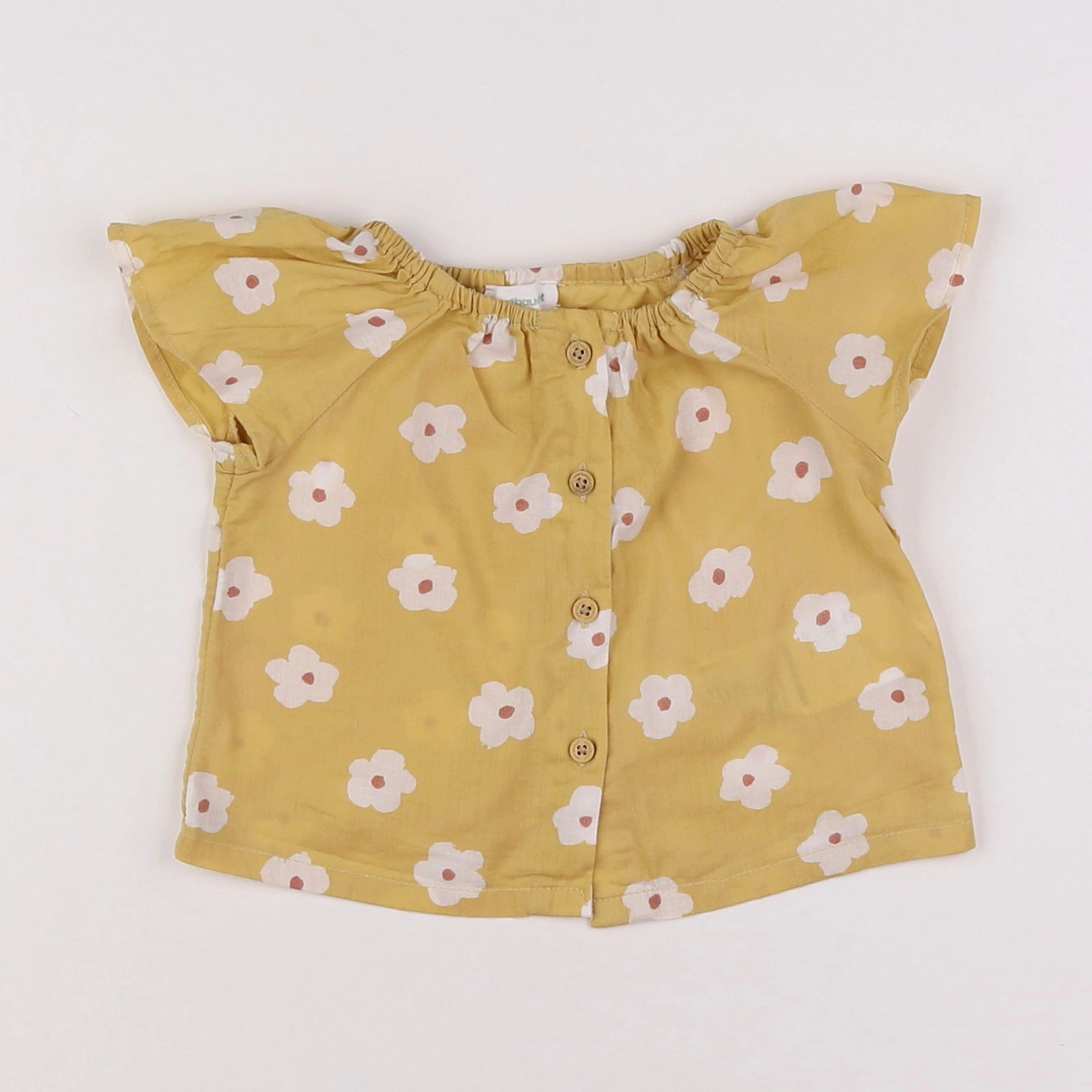Vertbaudet - blouse jaune - 3 mois