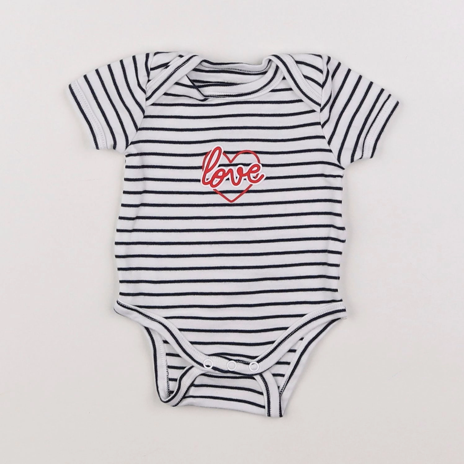 Vertbaudet - body bleu - 1 mois
