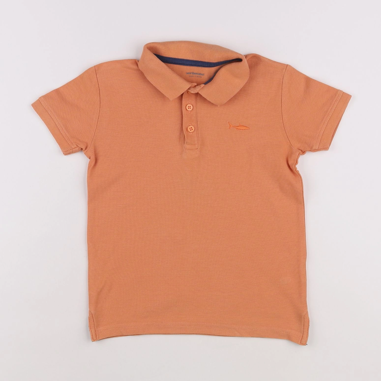 Vertbaudet - polo orange - 6 ans