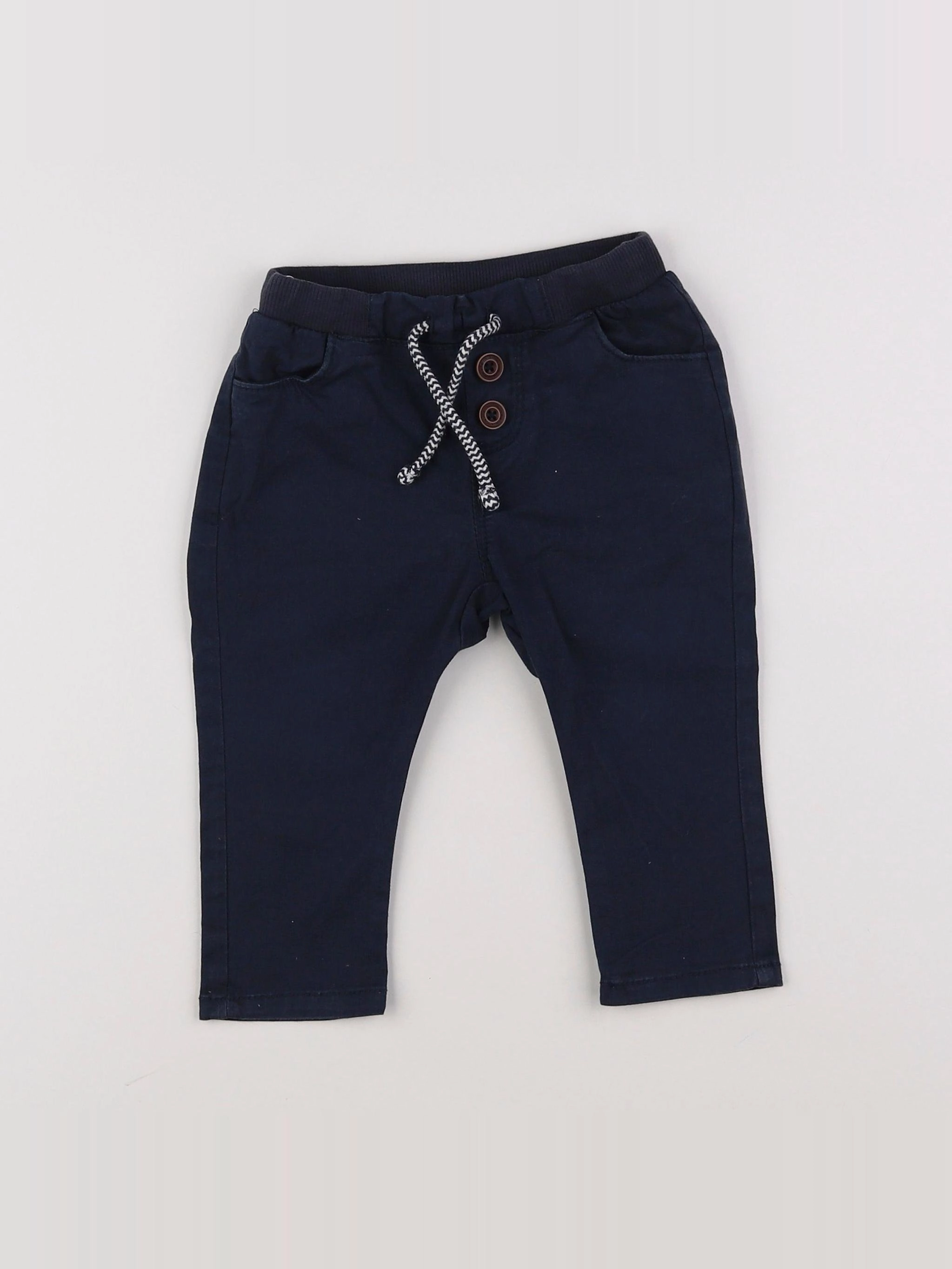 Tape à l'oeil - pantalon bleu - 12 mois