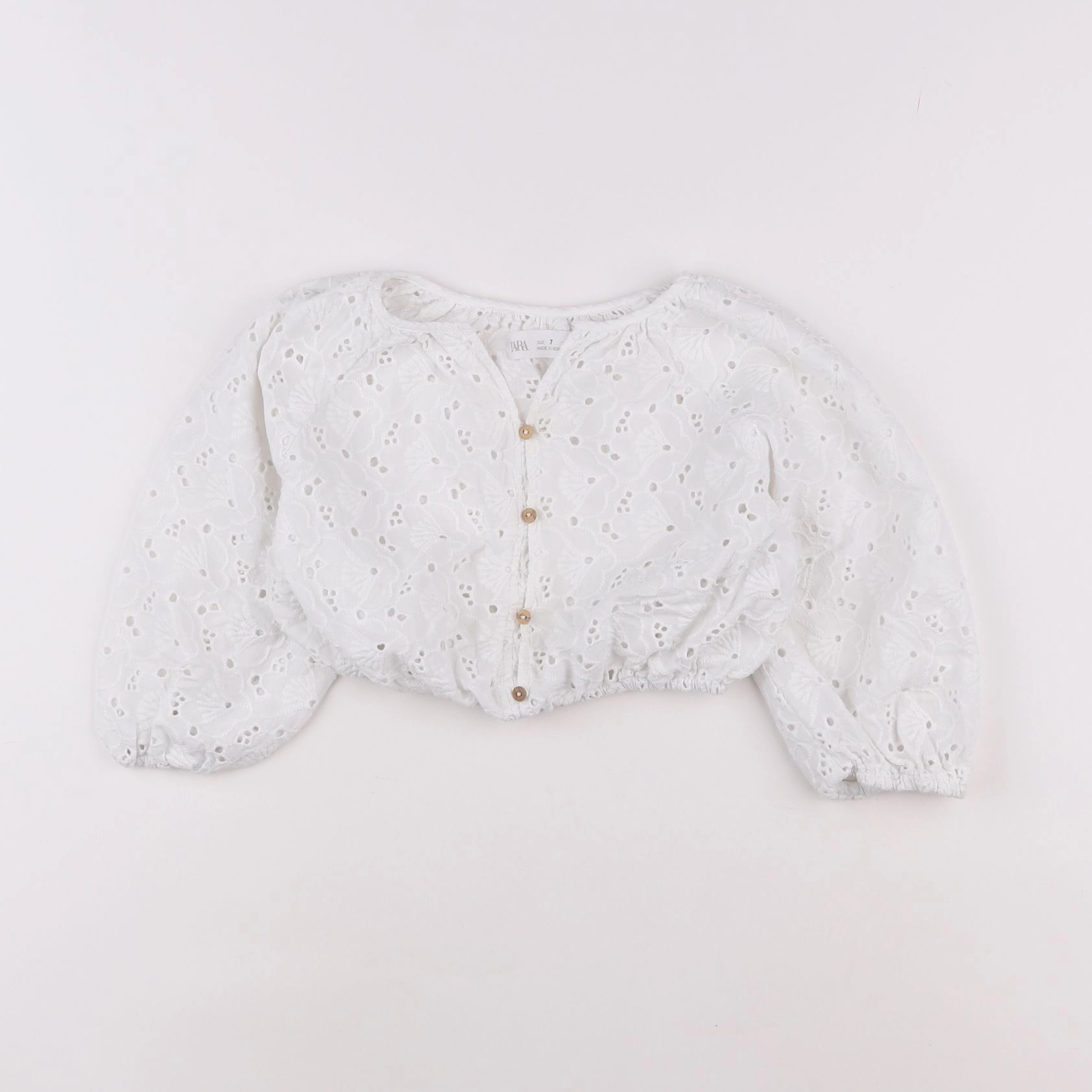 Zara - blouse blanc - 7 ans