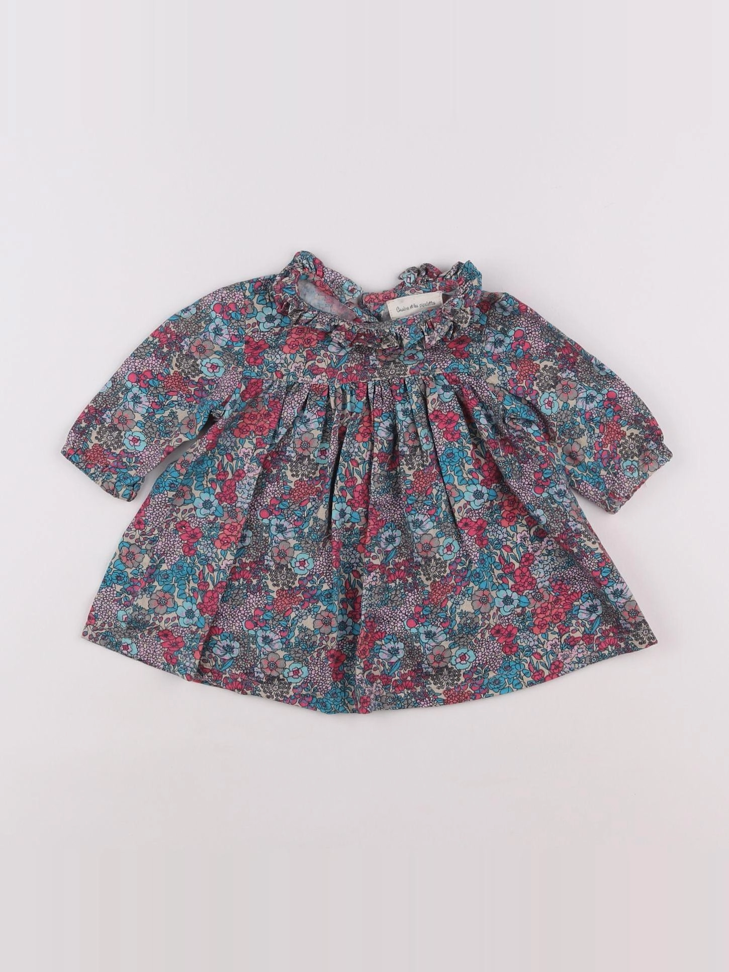 Arsène et les pipelettes - blouse multicolore - 3 mois