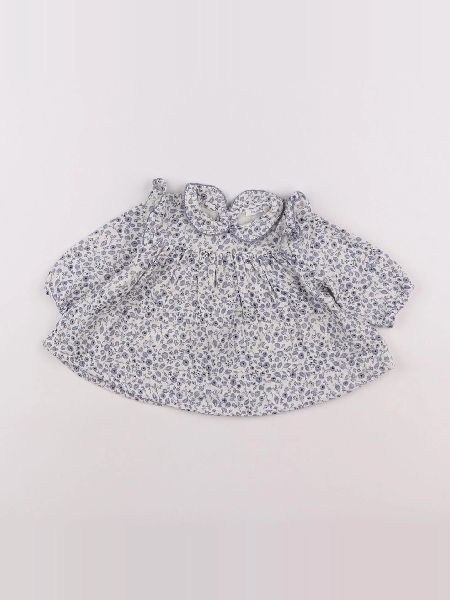 Boutchou - blouse bleu - 3 mois