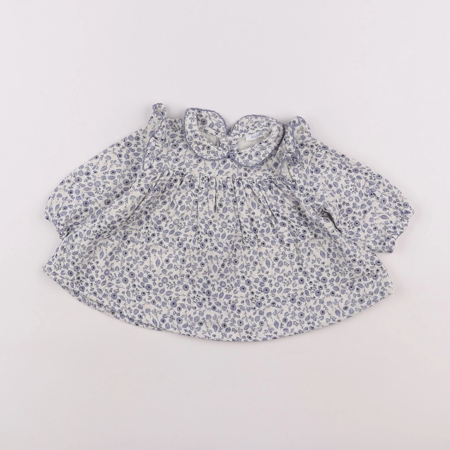 Boutchou - blouse bleu - 3 mois