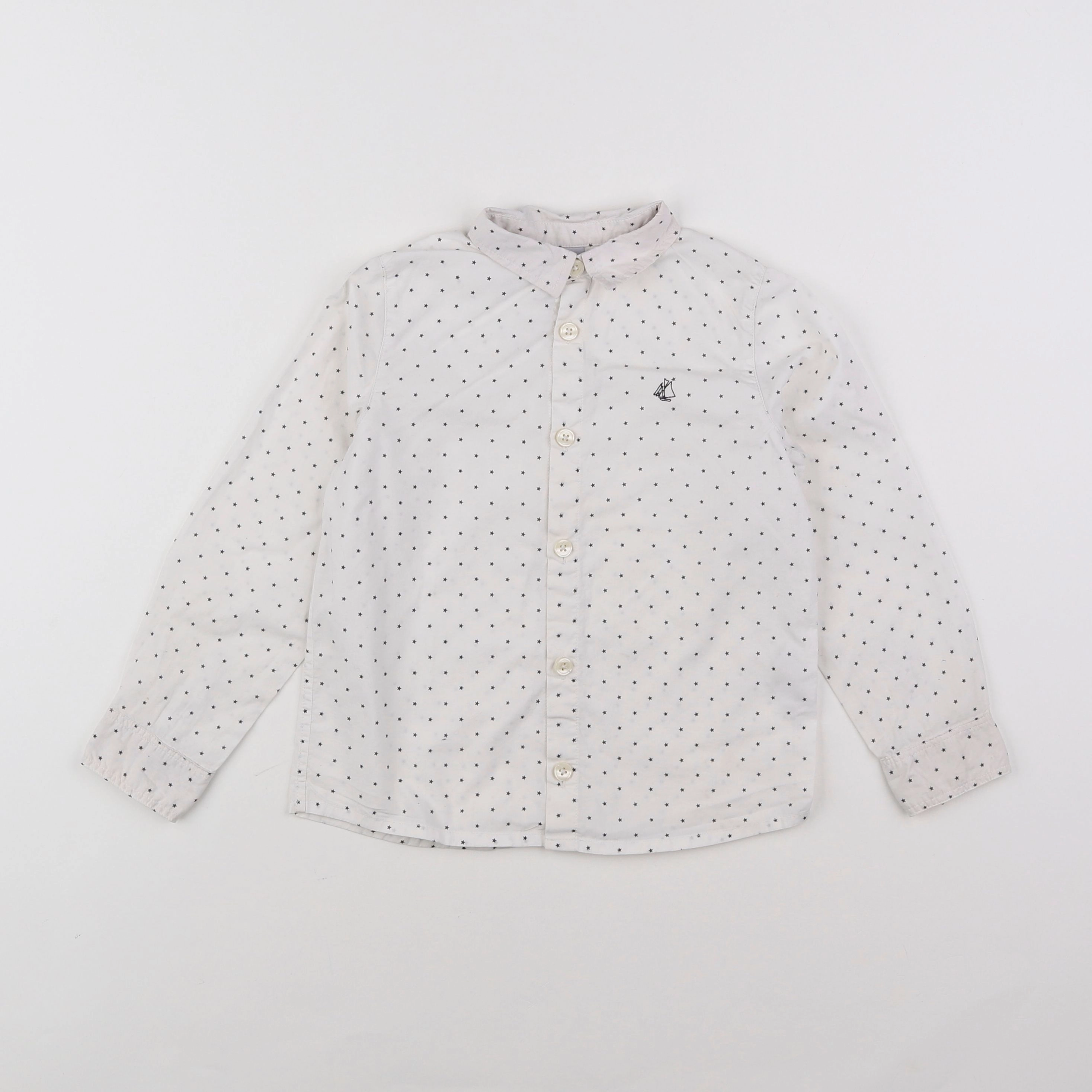 Petit Bateau - chemise blanc - 5 ans