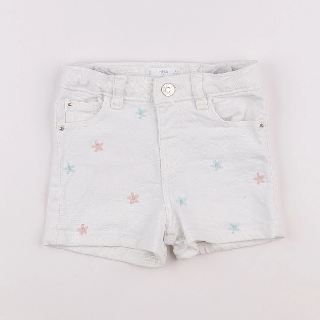 Mango - short blanc - 2/3 ans