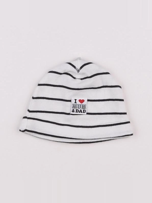 H&M - bonnet bleu - 3 mois