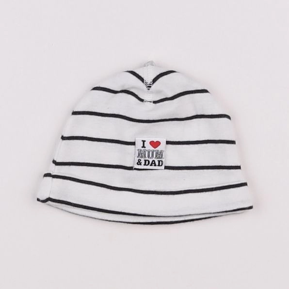 H&M - bonnet bleu - 3 mois