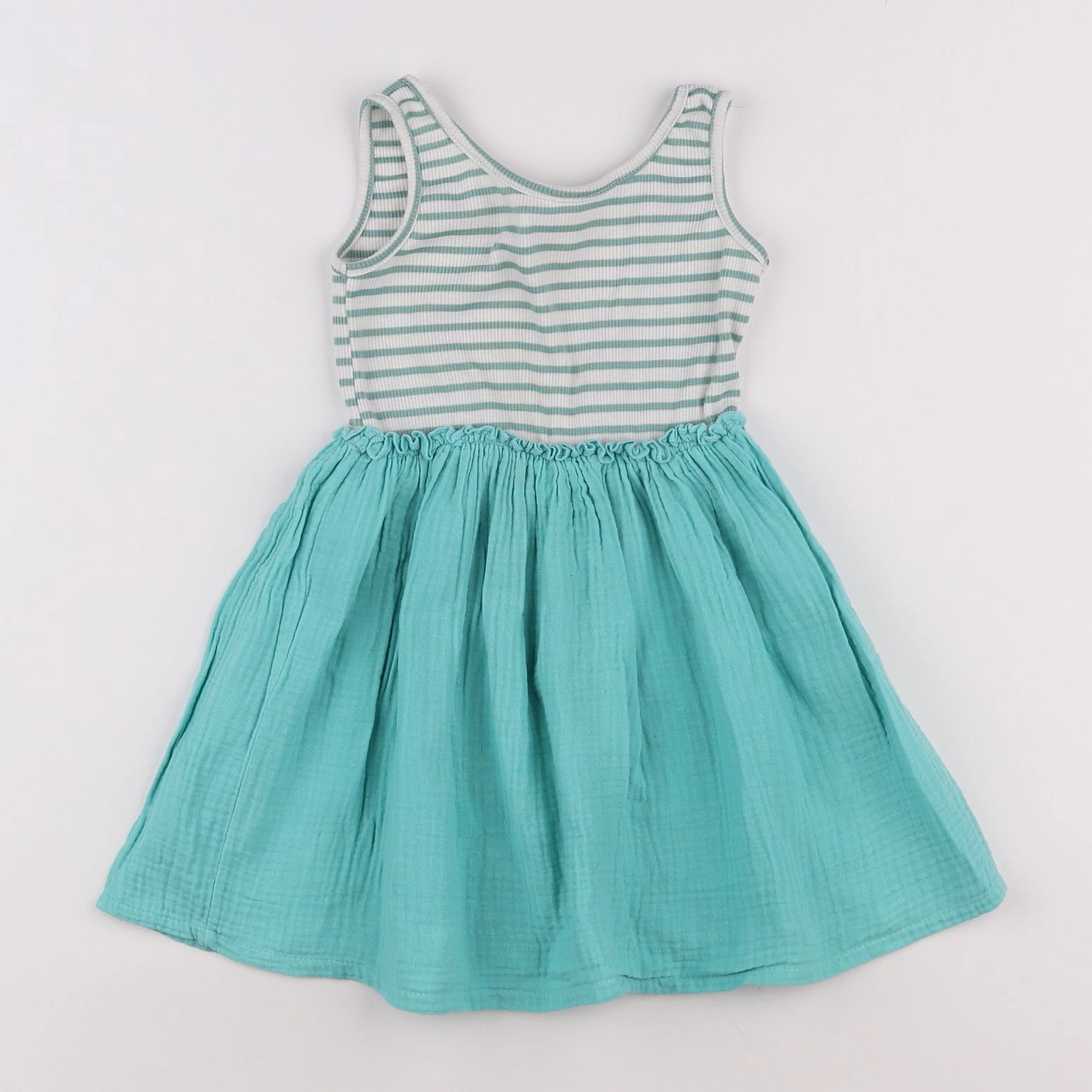 Zara - robe vert - 2/3 ans