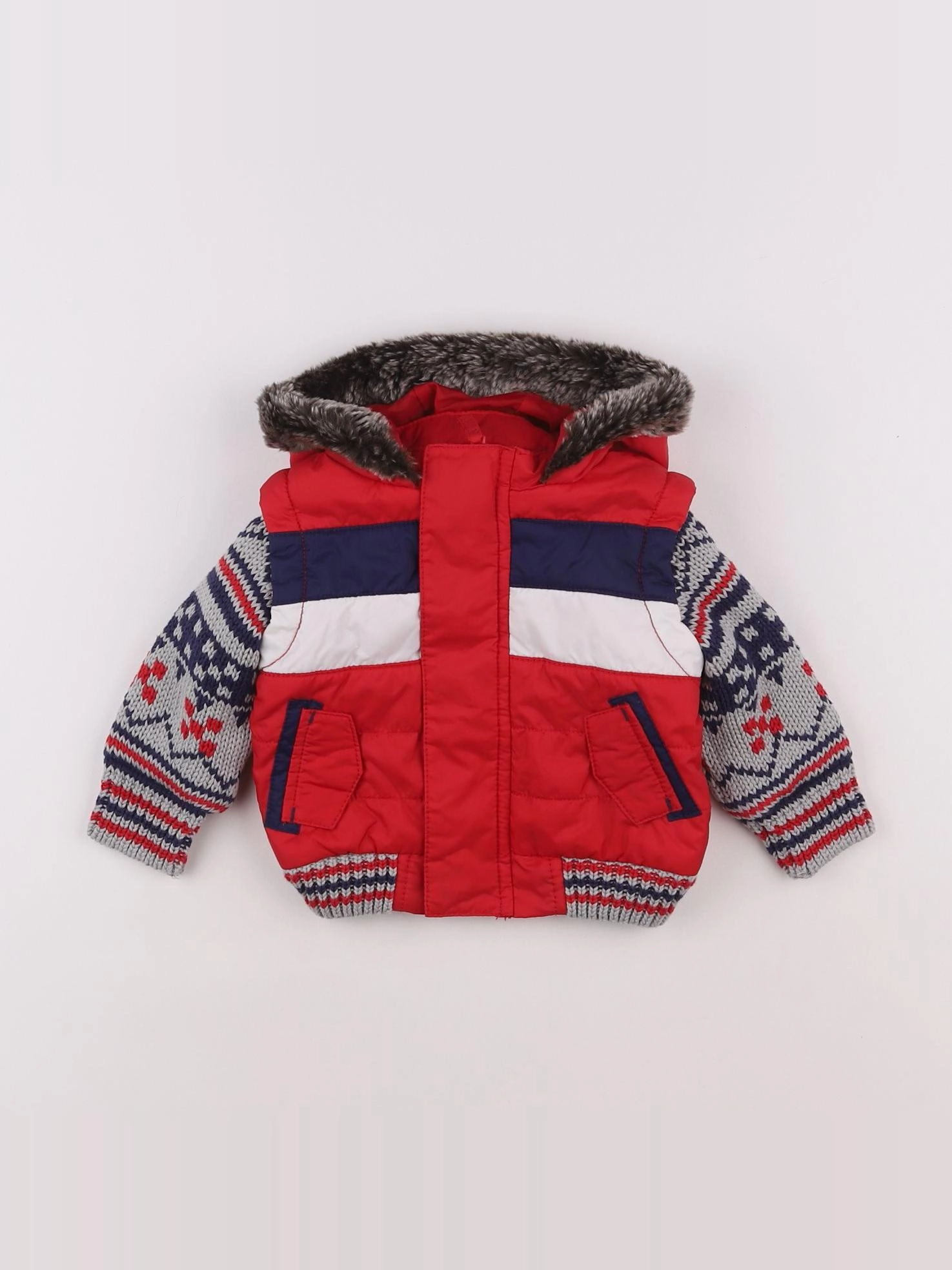 Marks & Spencer  - doudoune rouge - 3/6 mois