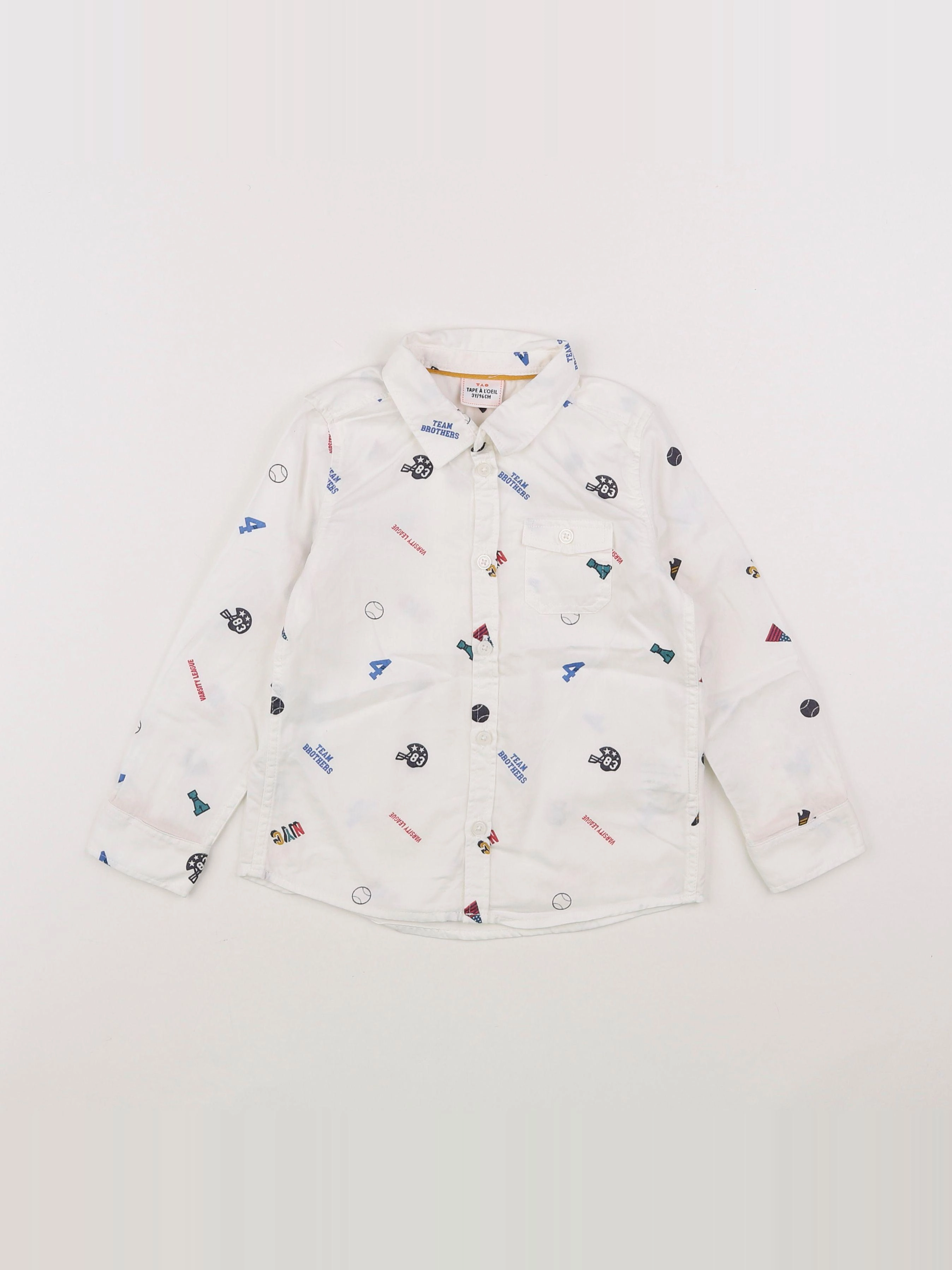 Tape à l'oeil - chemise blanc - 3 ans