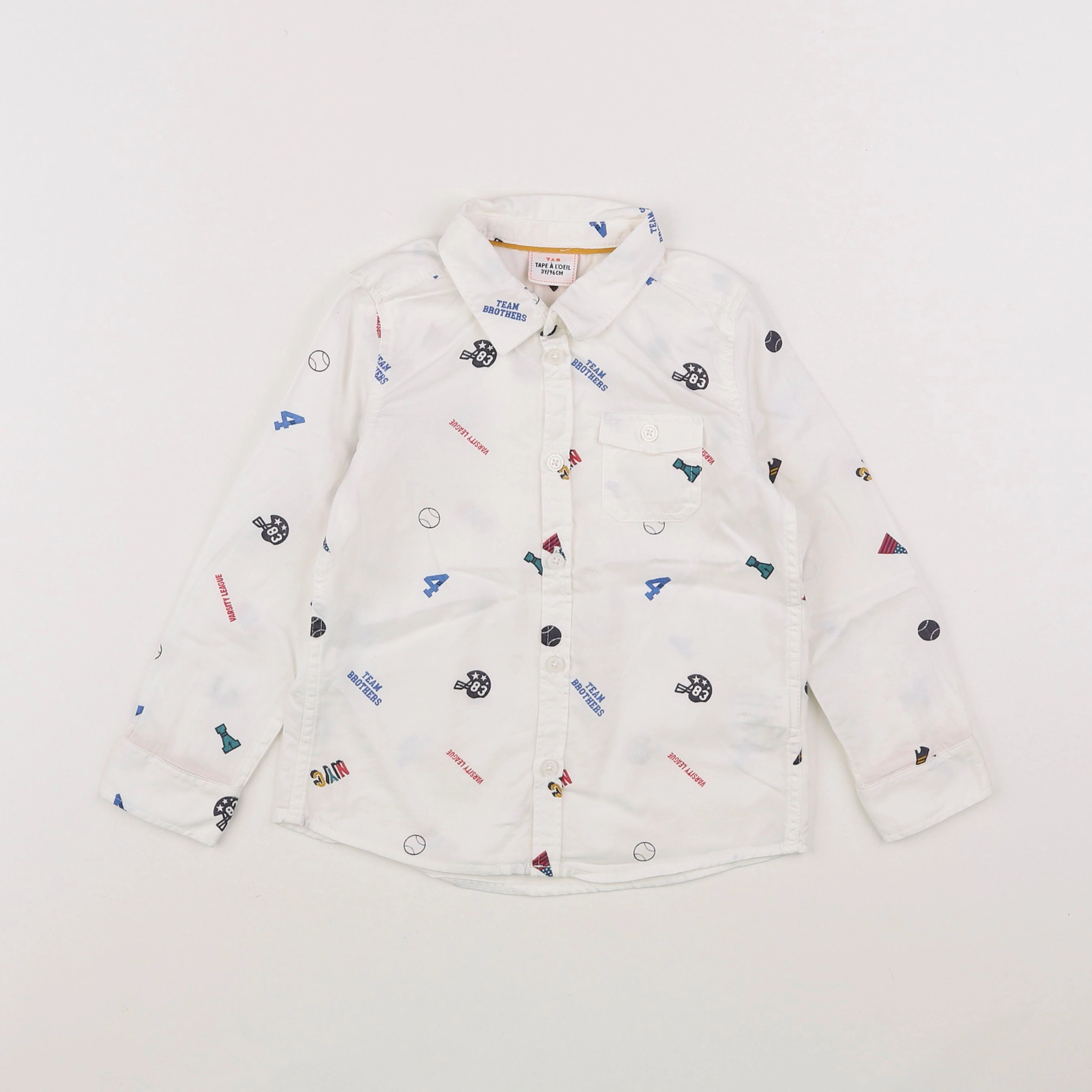Tape à l'oeil - chemise blanc - 3 ans
