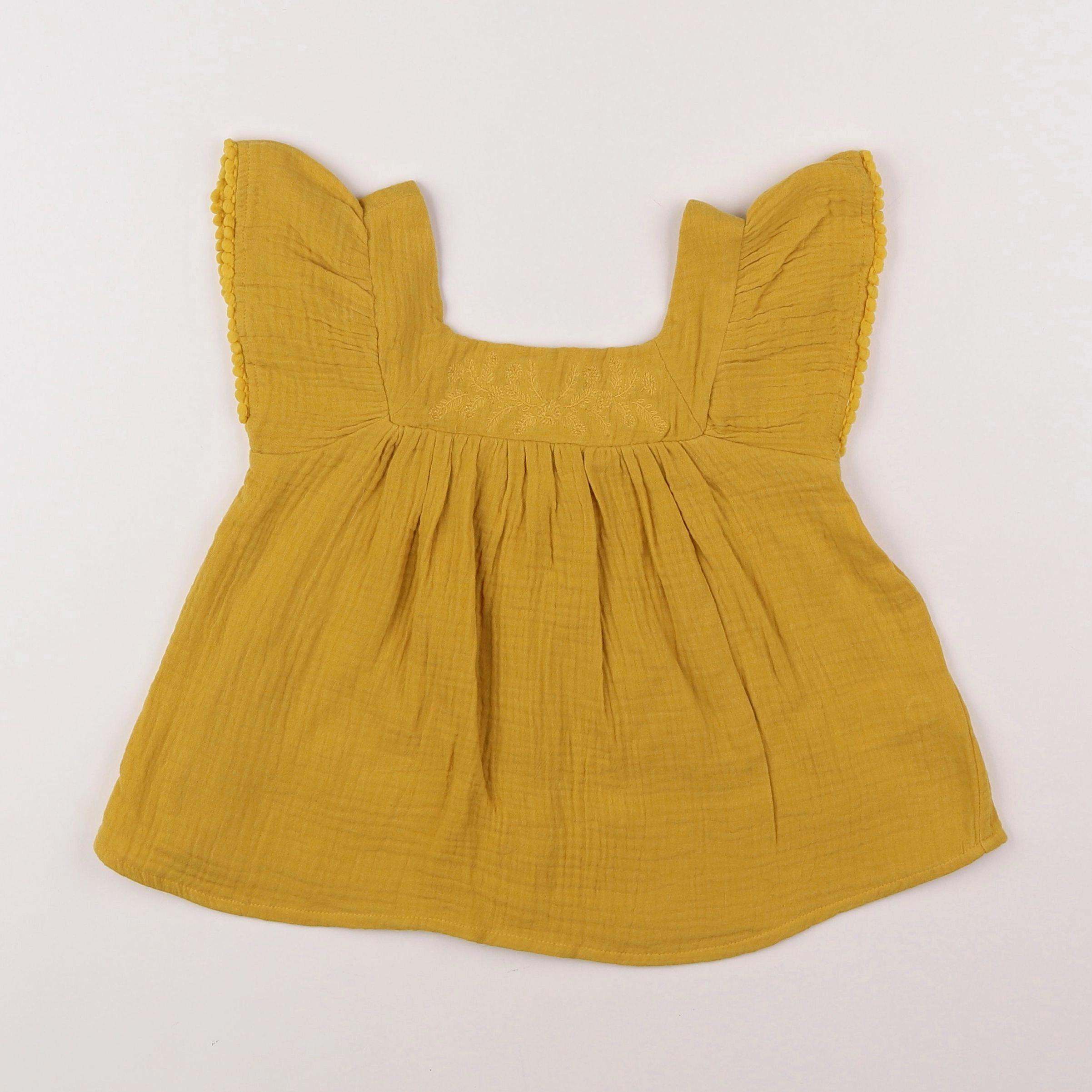 Vertbaudet - blouse jaune - 5 ans