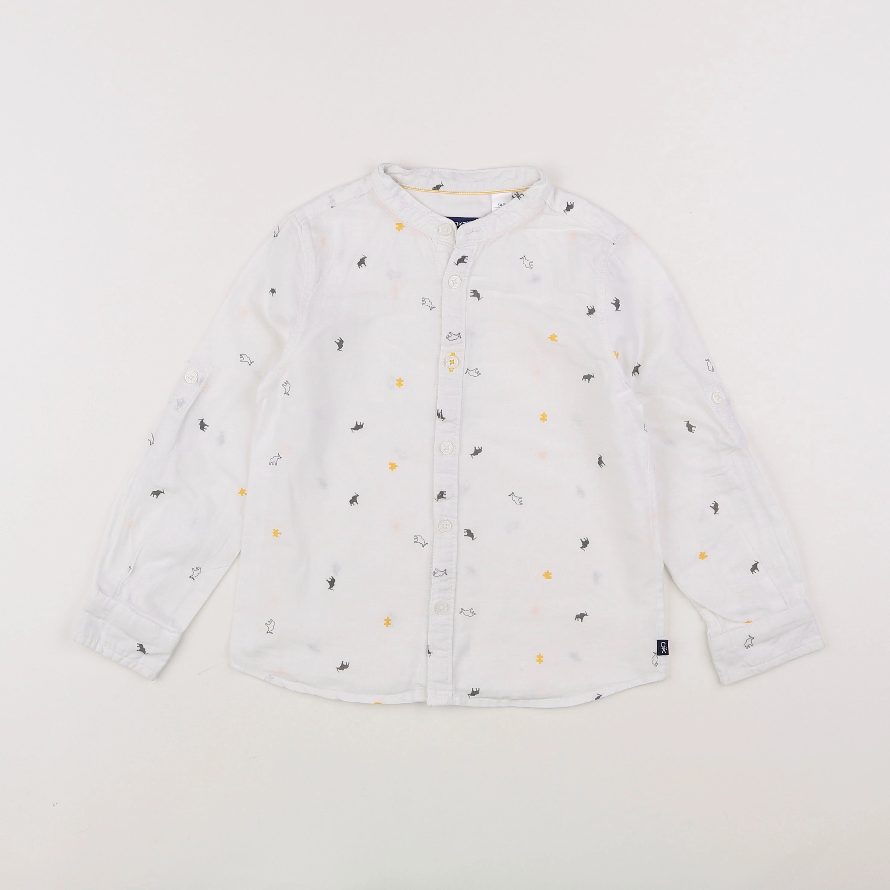 Okaidi - chemise blanc - 5 ans