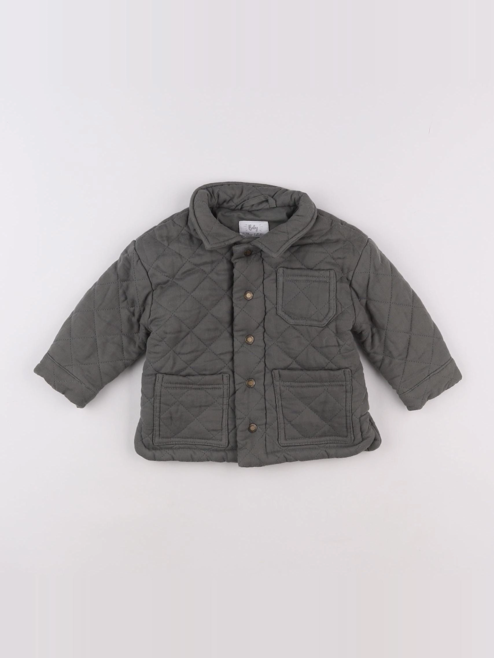 Vertbaudet - veste vert - 12 mois