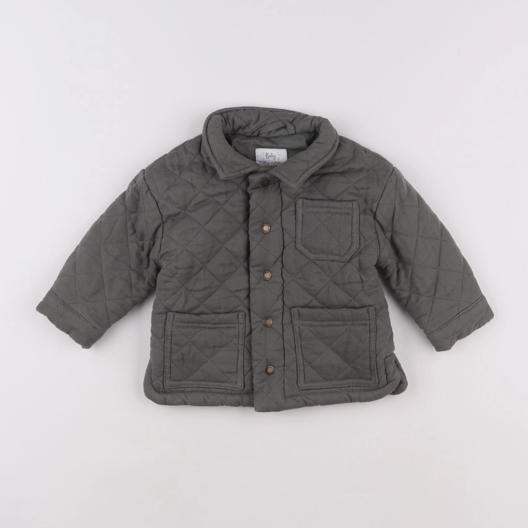 Vertbaudet - veste vert - 12 mois