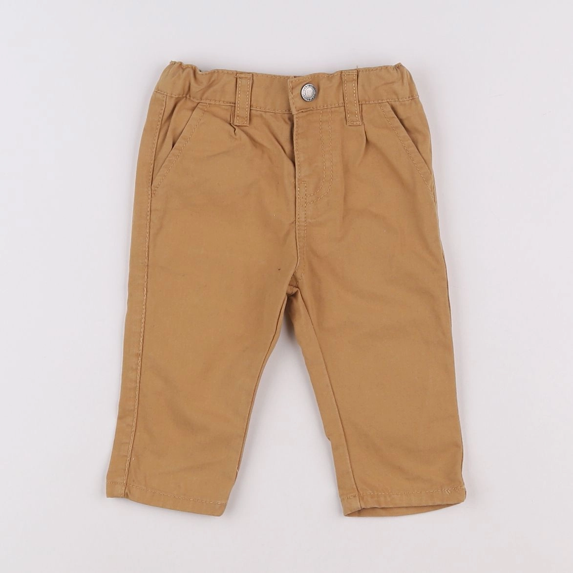 Vertbaudet - pantalon beige - 6 mois
