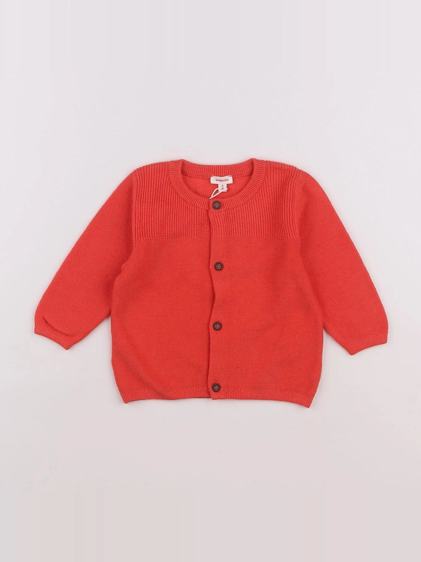Catimini - gilet orange - 6 mois