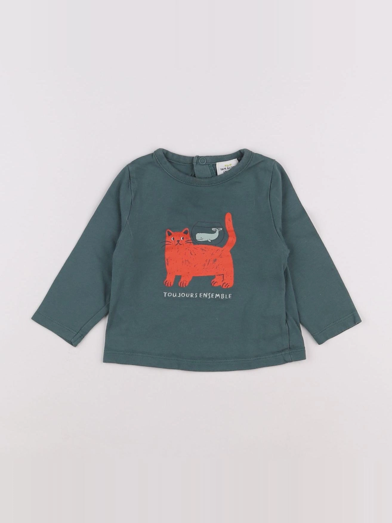 Tape à l'oeil - tee-shirt vert - 6 mois