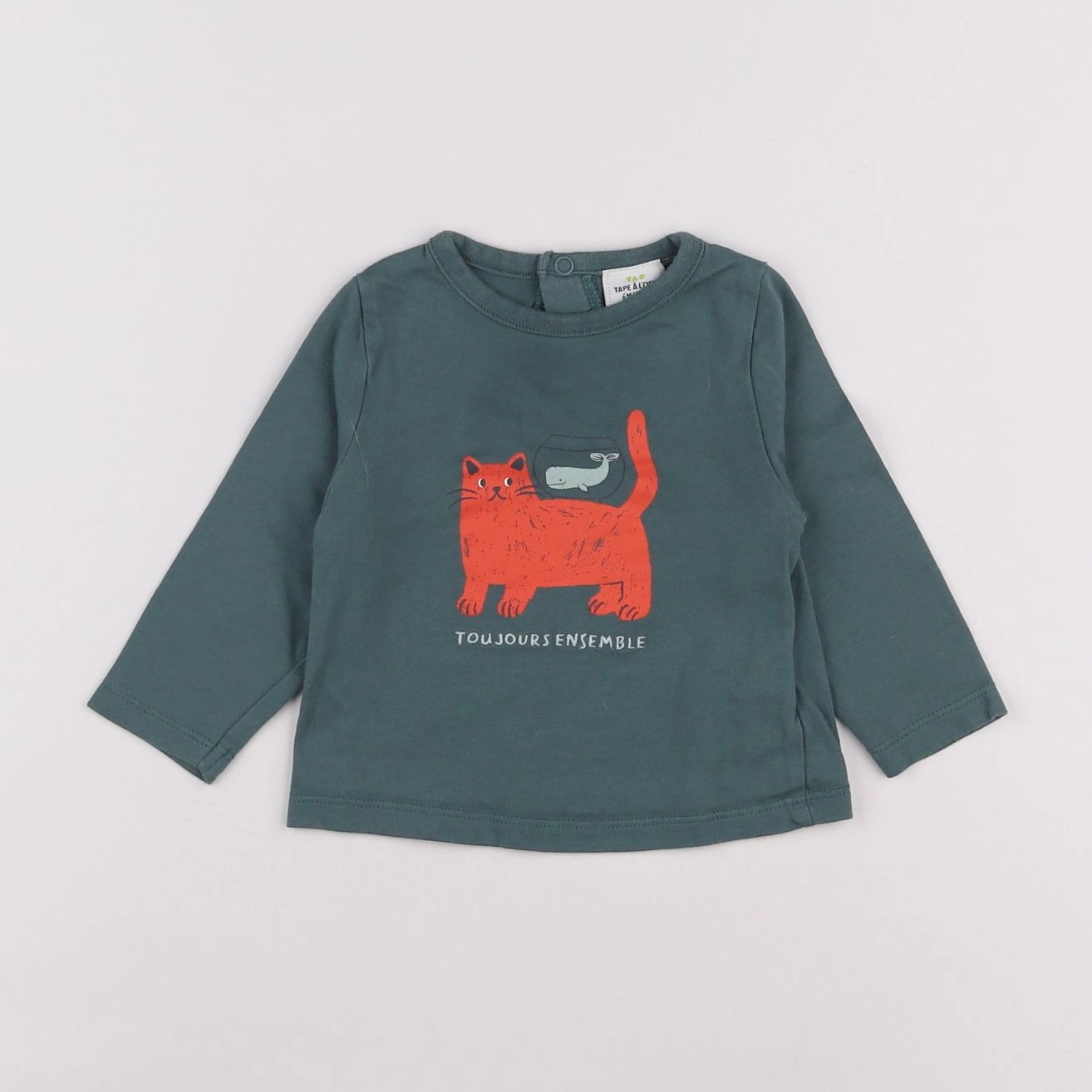 Tape à l'oeil - tee-shirt vert - 6 mois