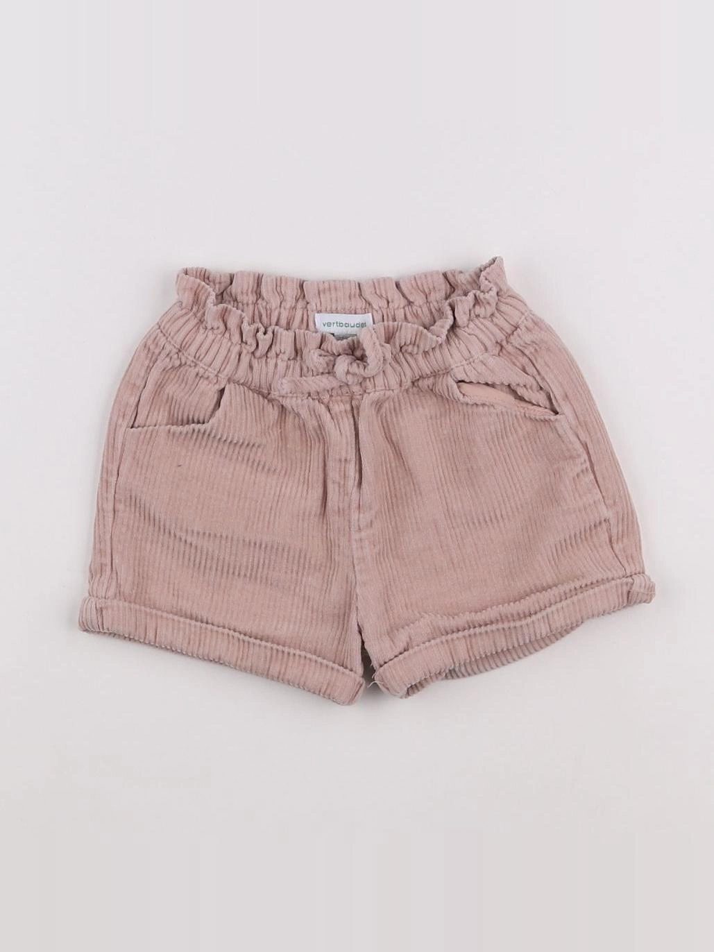 Vertbaudet - short rose - 12 mois