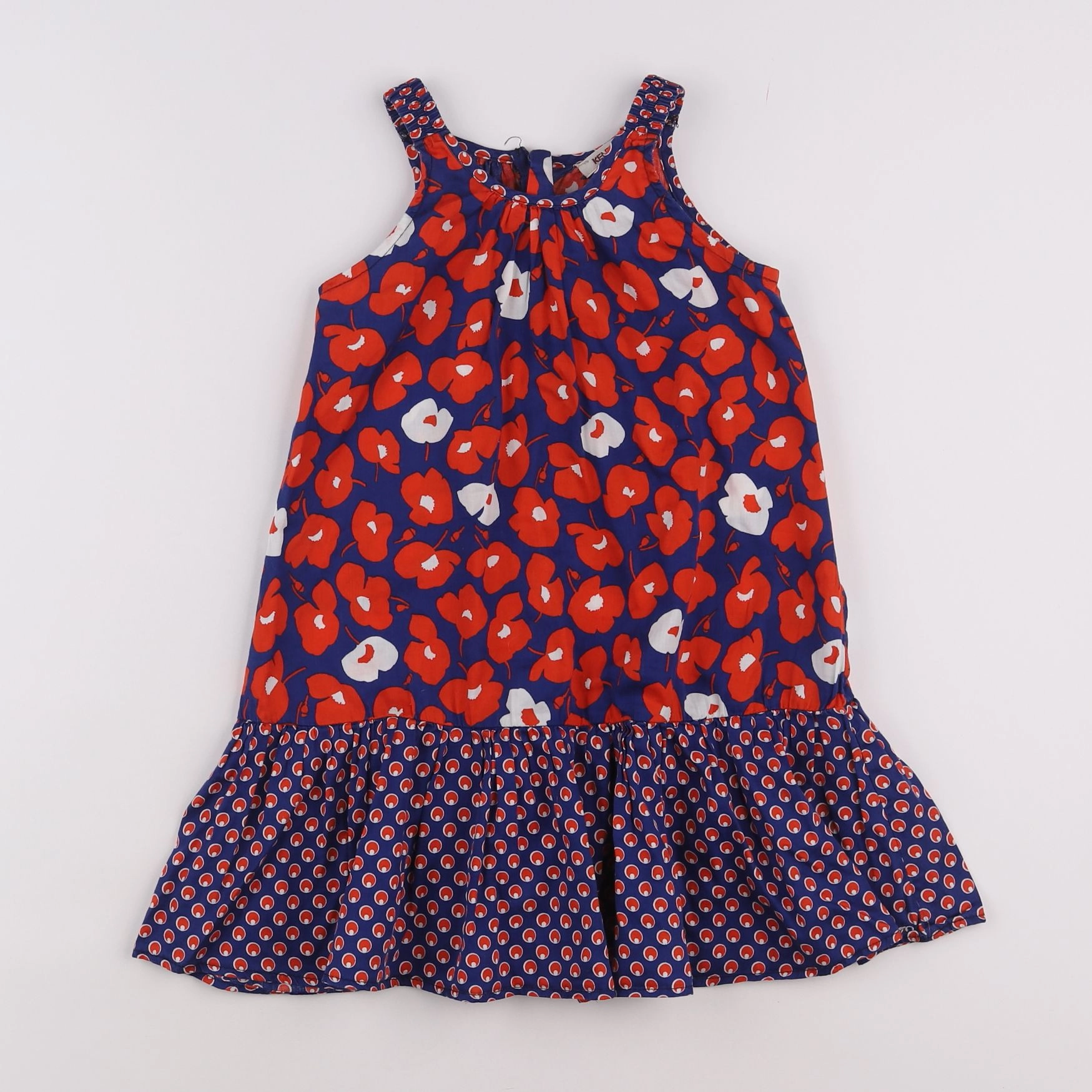 Kenzo - robe bleu, rouge - 6 ans