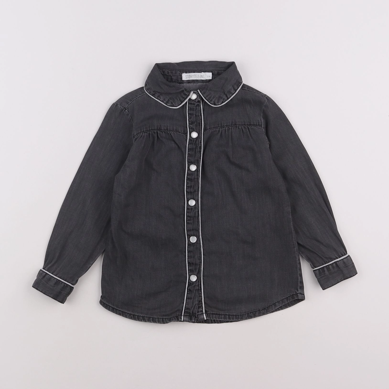 Storytelling - chemise gris - 2 ans
