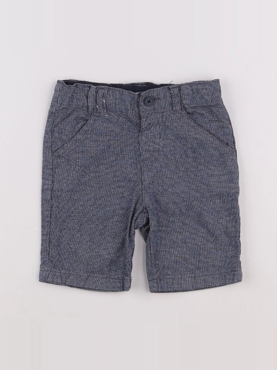 Boutchou - short bleu - 12 mois