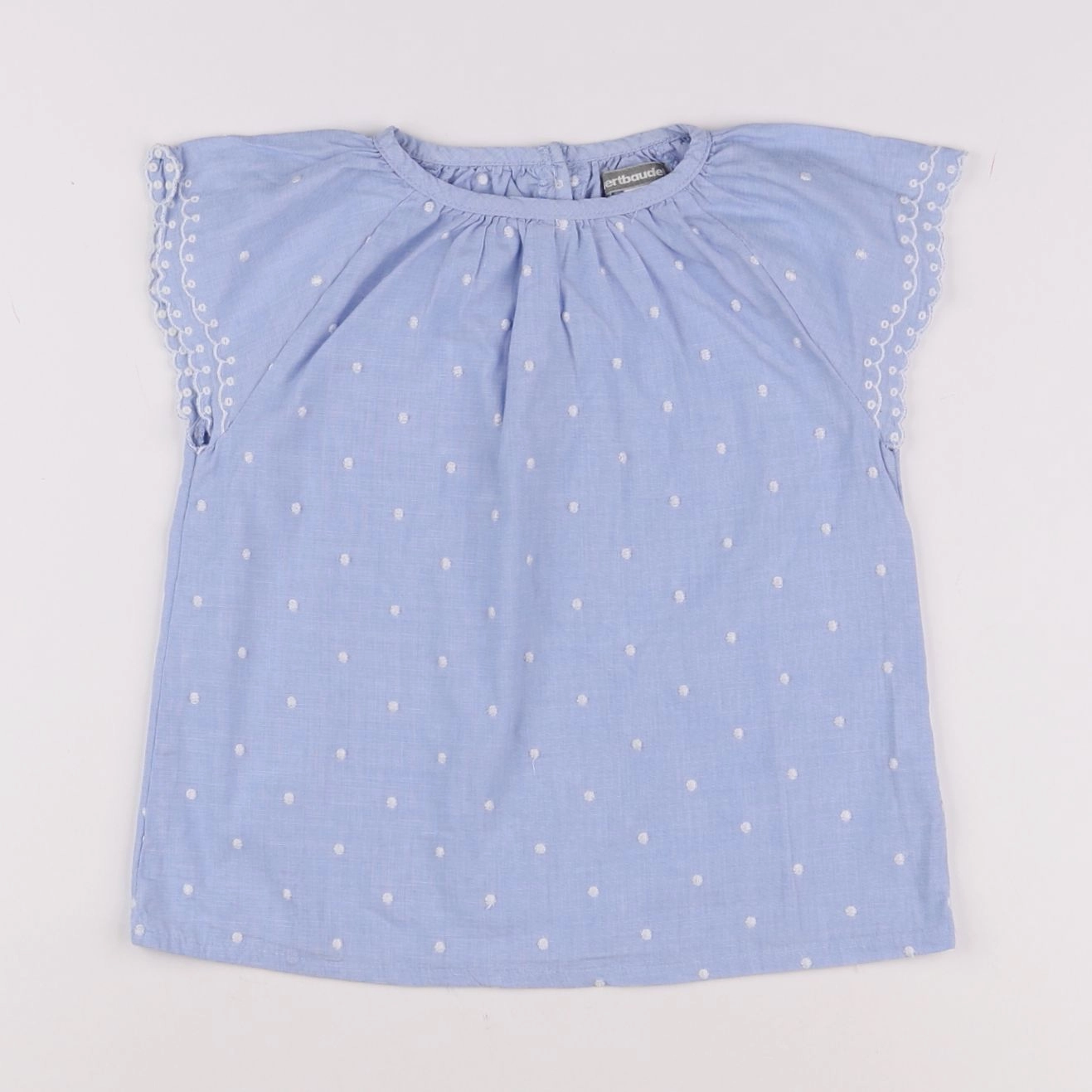 Vertbaudet - blouse bleu - 7 ans