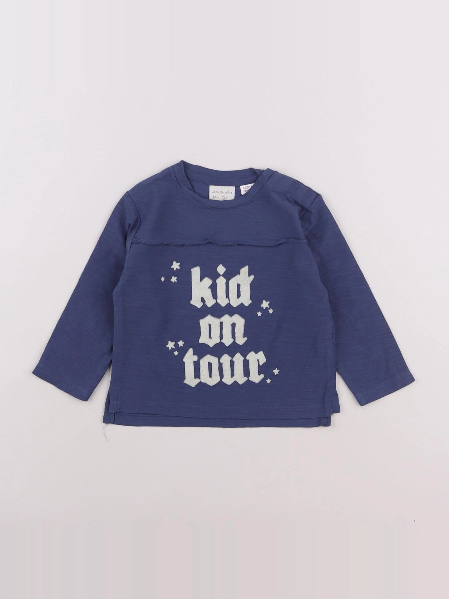 Zara - tee-shirt bleu - 9/12 mois