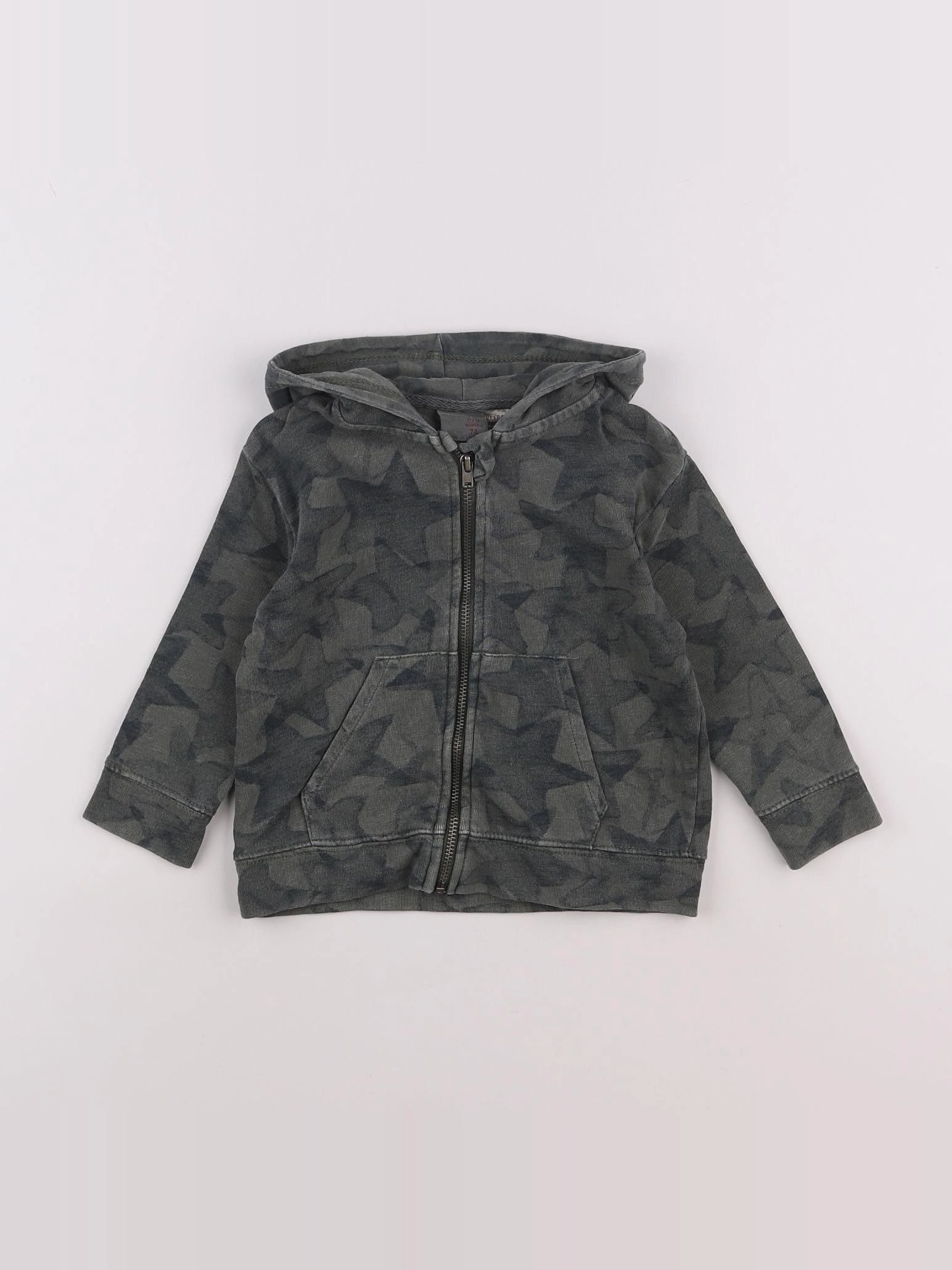 Zara - sweat vert - 6/9 mois