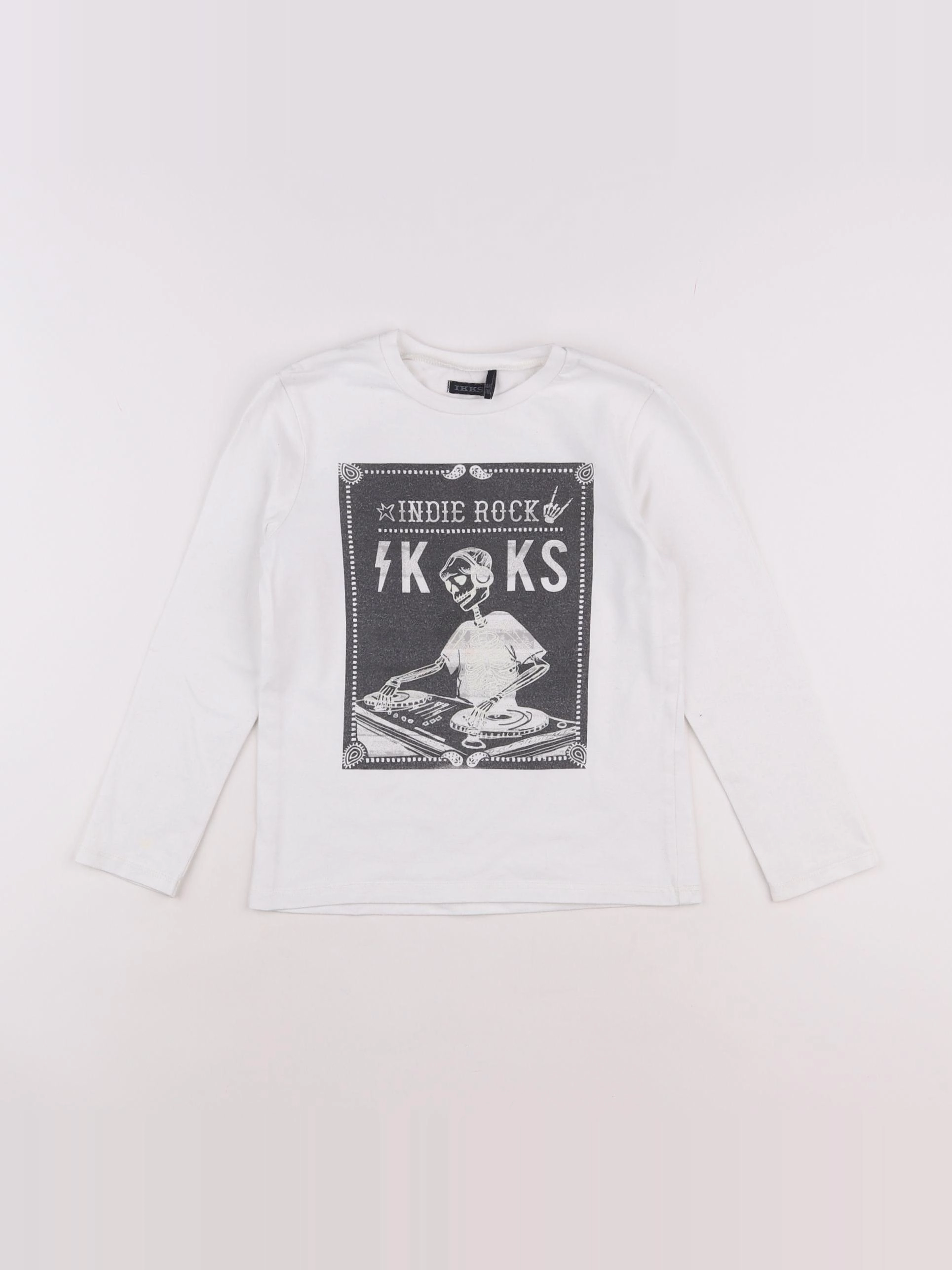 IKKS - tee-shirt blanc - 6 ans