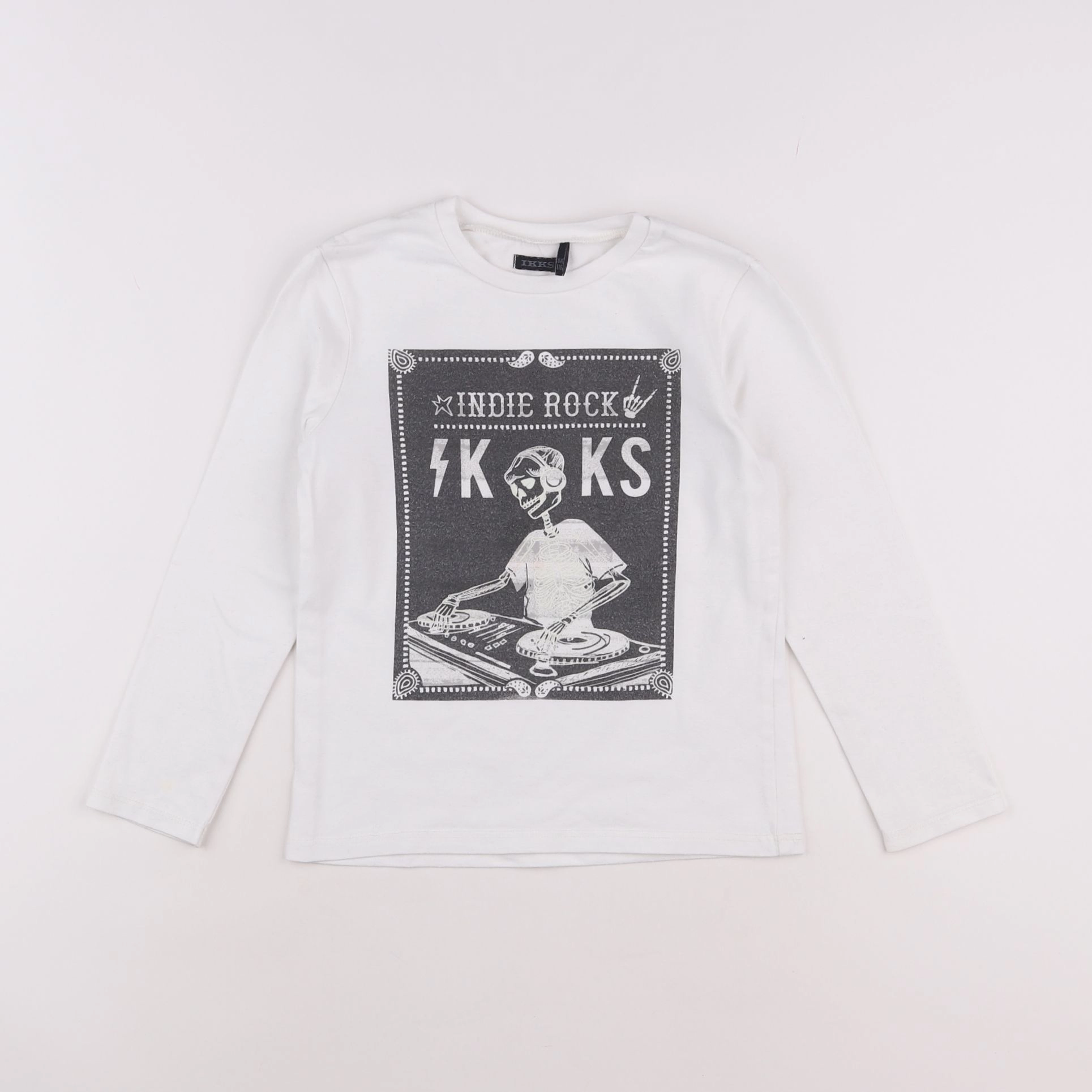 IKKS - tee-shirt blanc - 6 ans