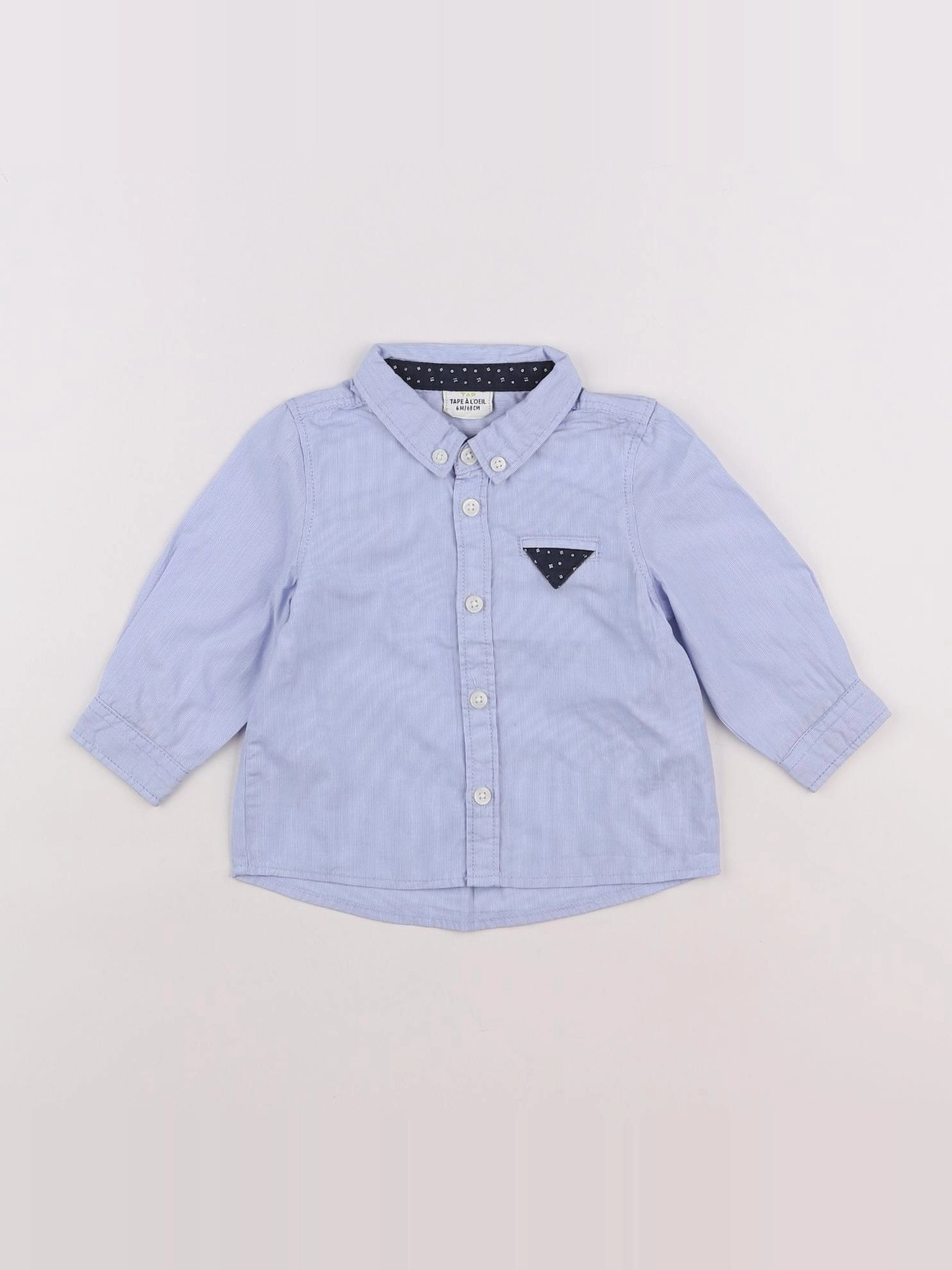 Tape à l'oeil - chemise bleu - 6 mois
