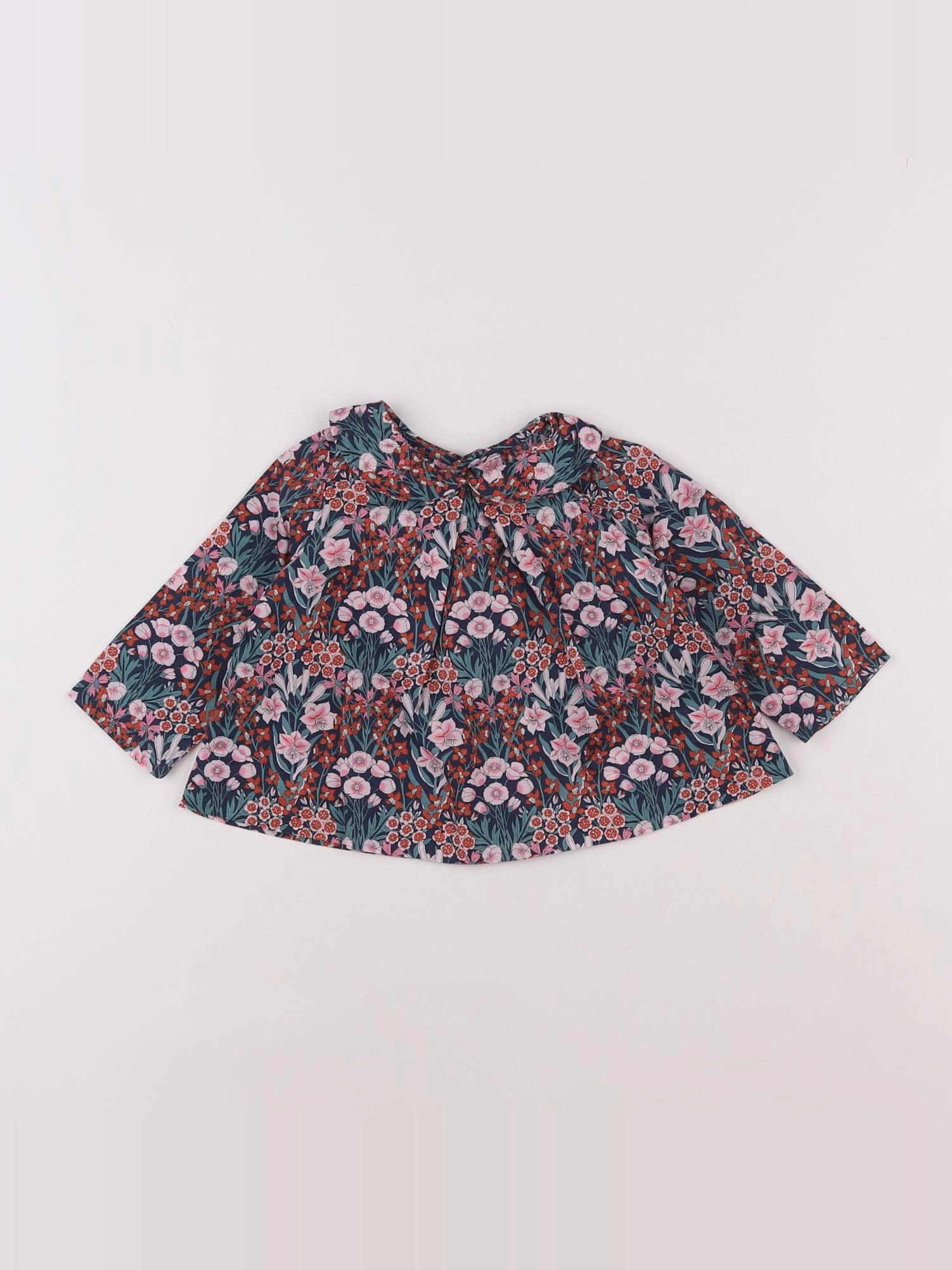 Jacadi - blouse liberty multicolore - 6 mois