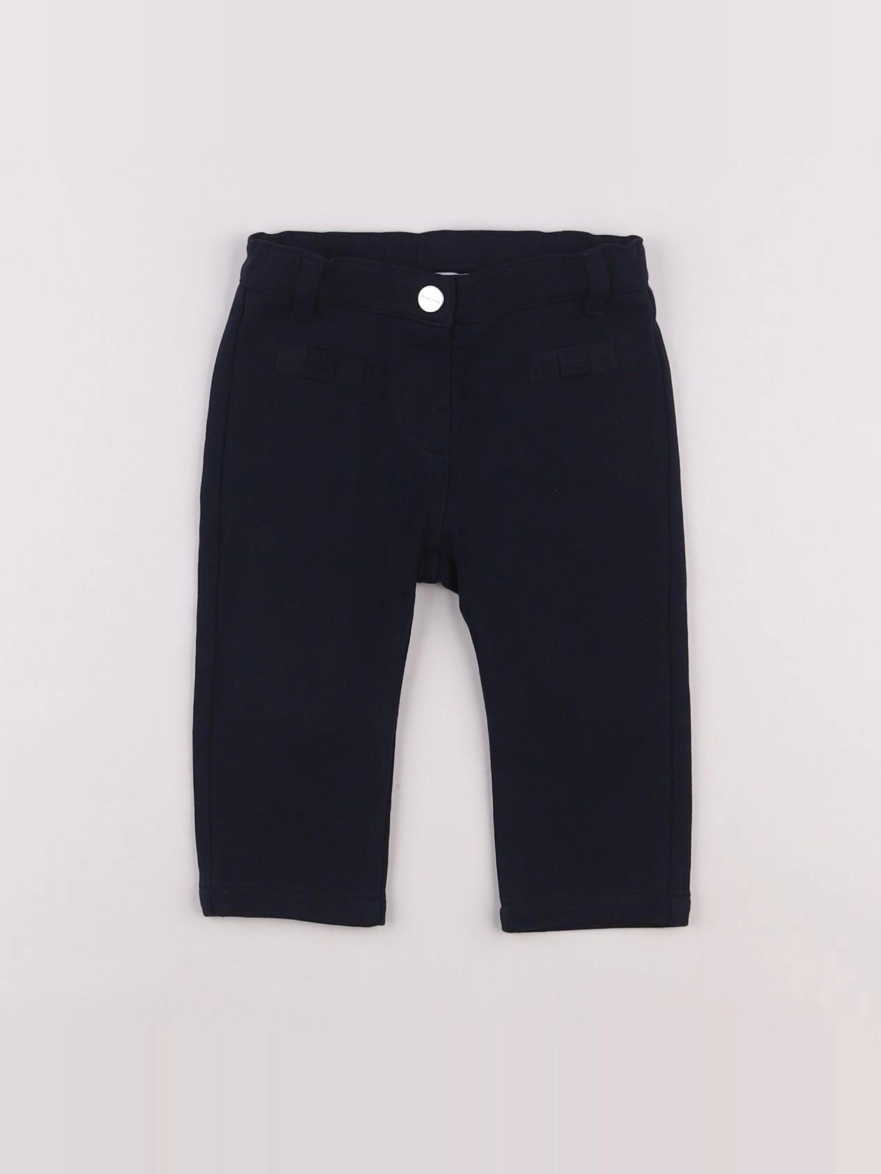 Jacadi - pantalon bleu - 12 mois