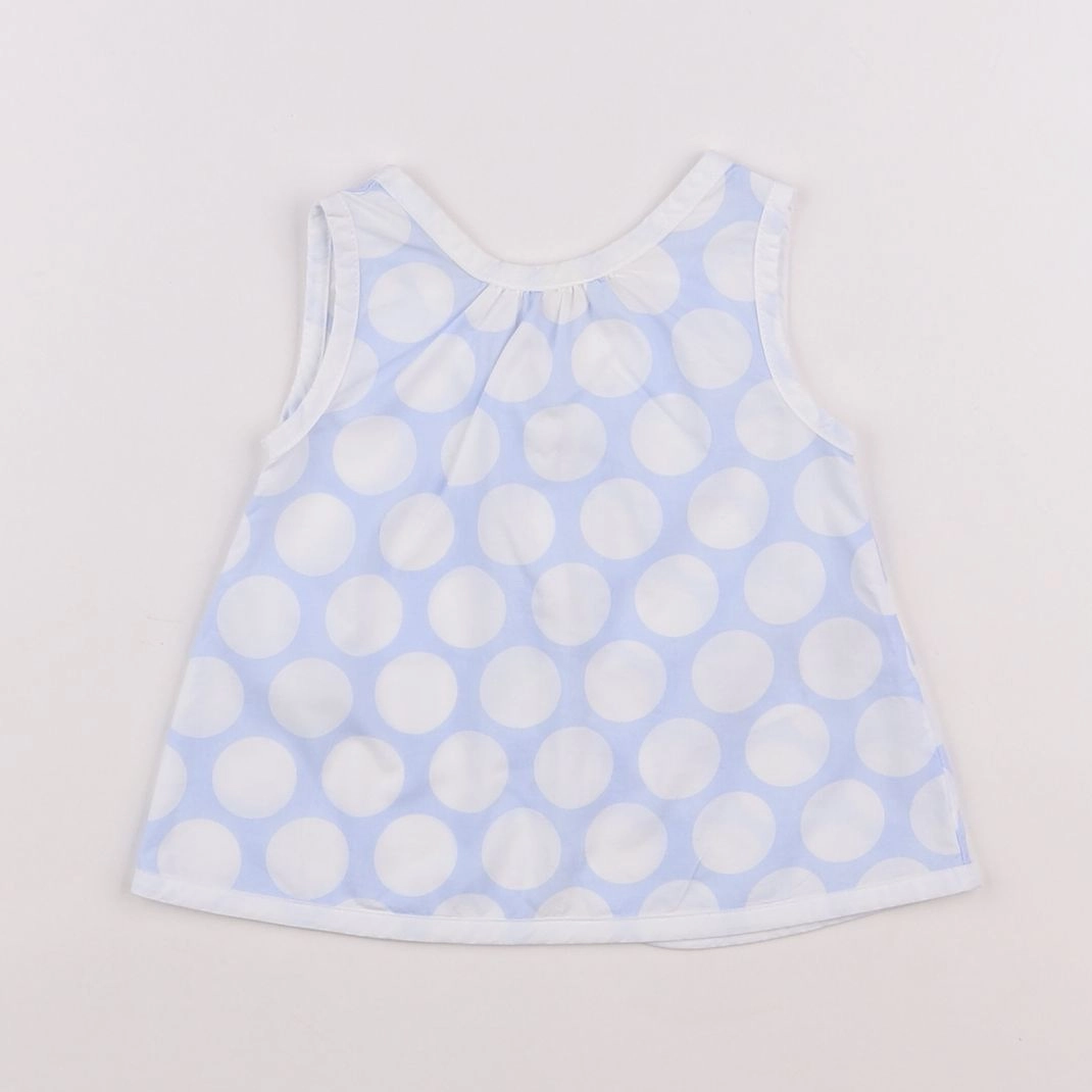 Jacadi - blouse bleu - 6 mois