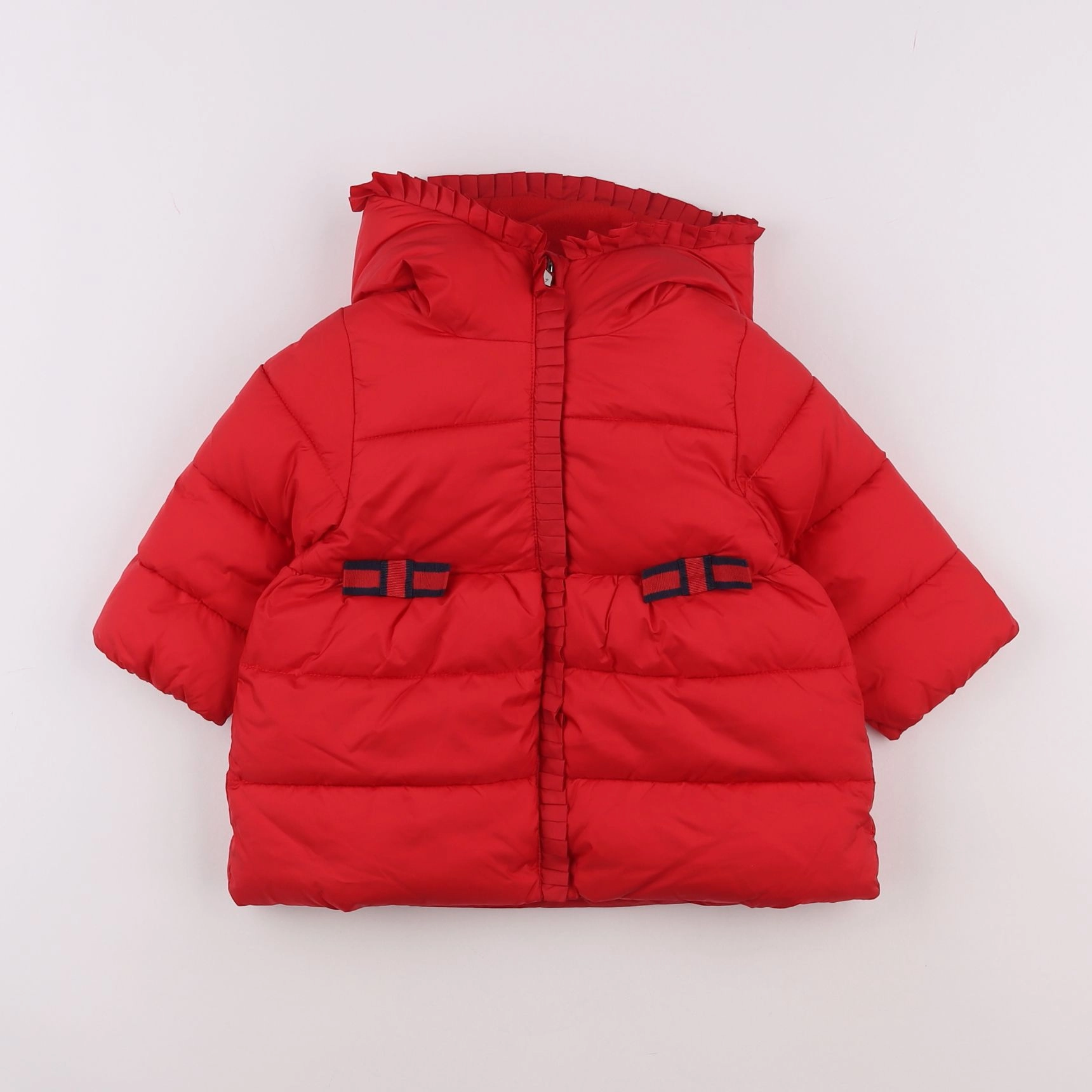 Jacadi - manteau rouge - 12 mois