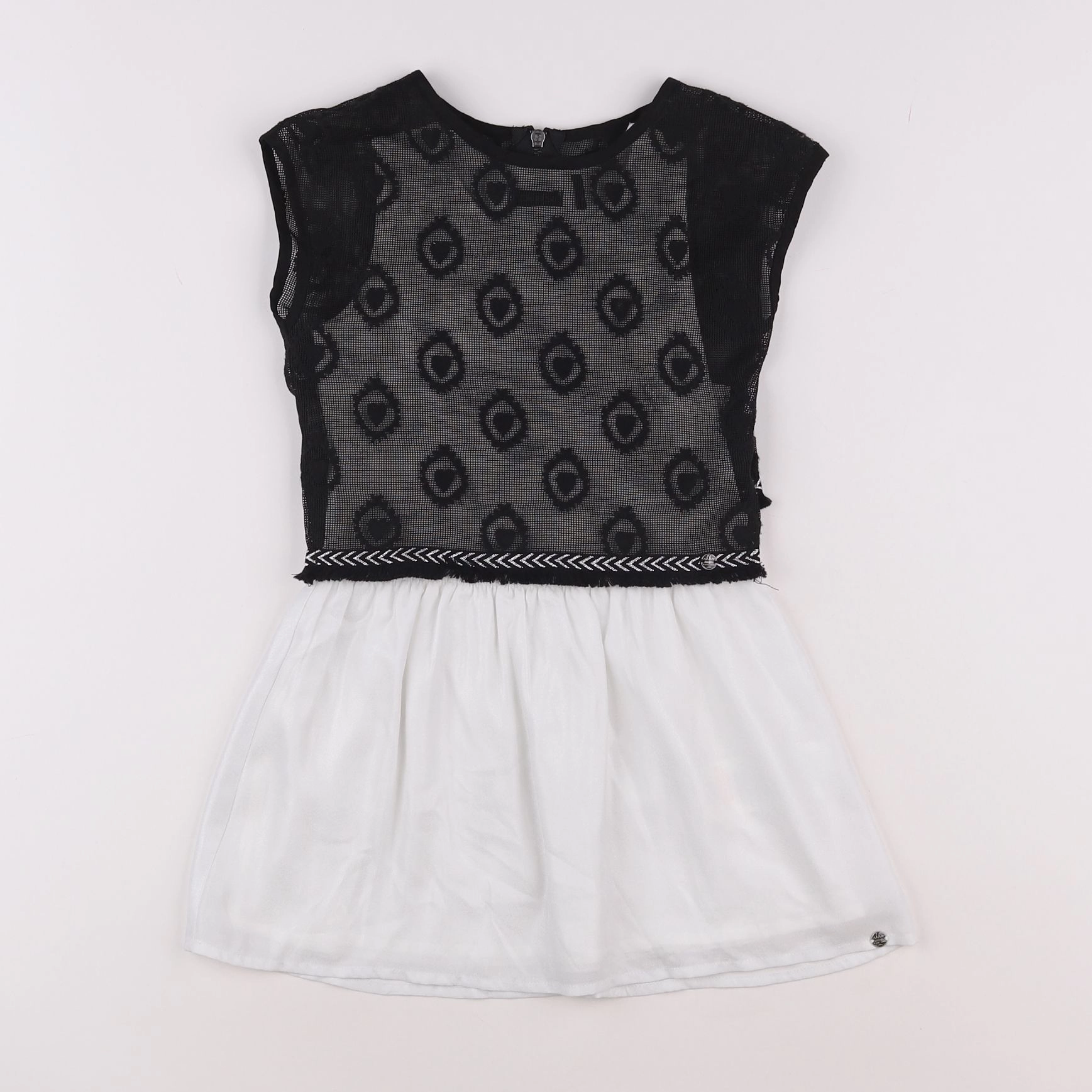 IKKS - robe blanc, noir - 6 ans